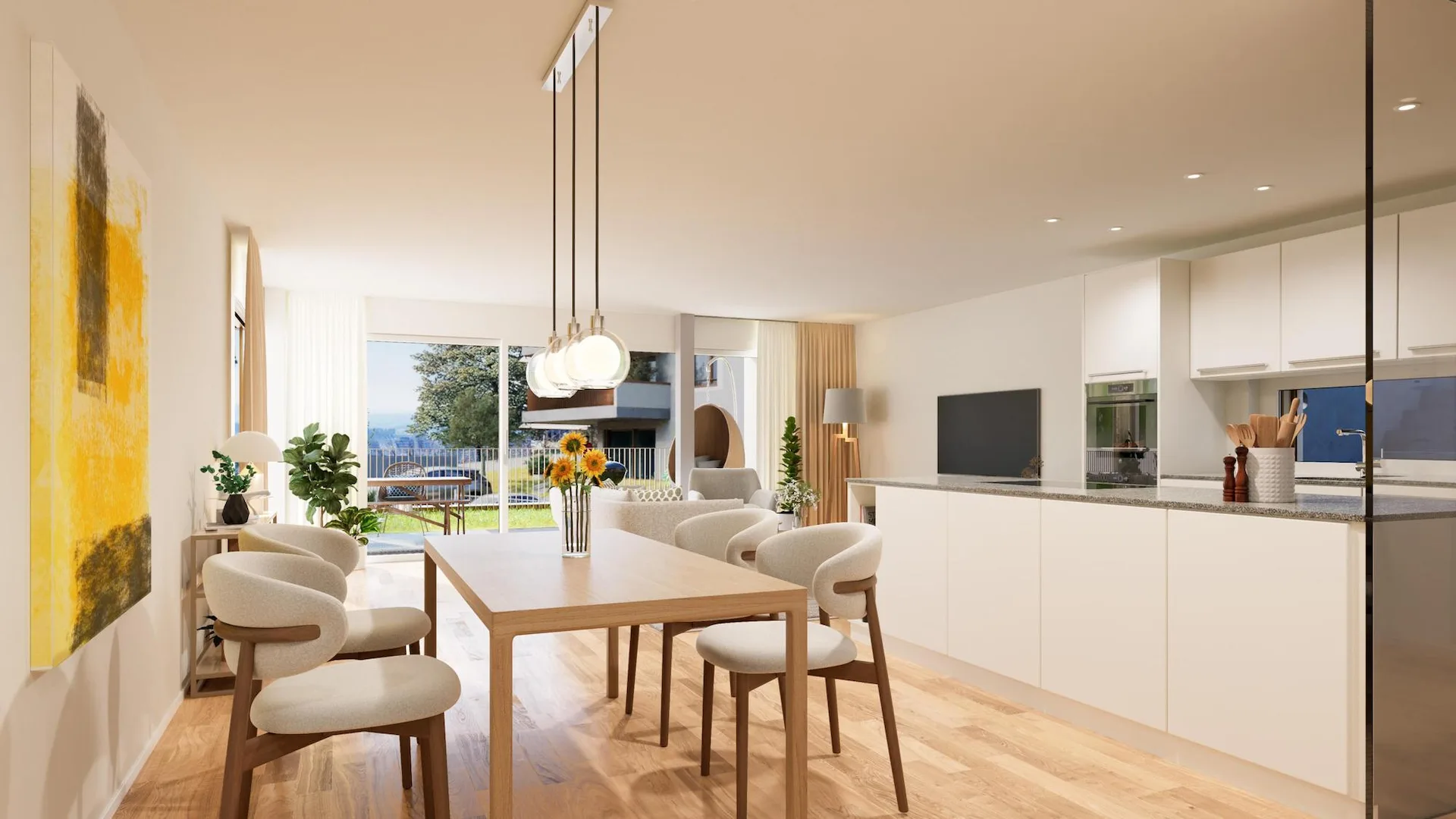 Emménagement juin 2026 ! Vivre dans les belles maisons terrasses neuves avec vue sur les Alpes