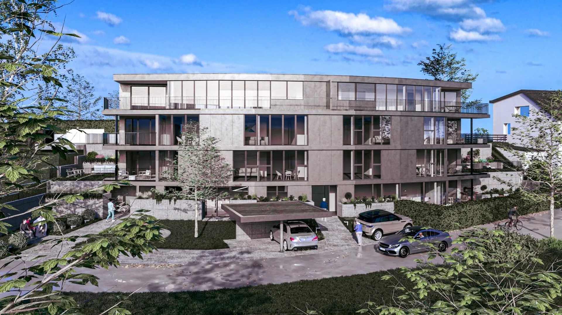 Maison mitoyenne lumineuse avec 7 unités de résidence à Gelterkinden