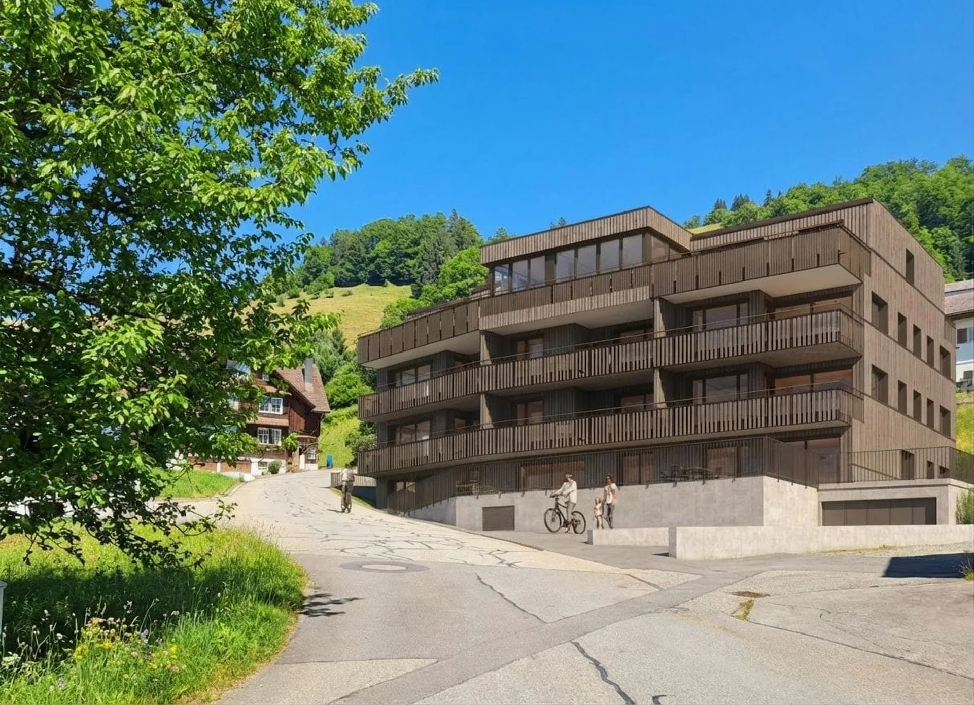 4.5-Zimmer in Euthal: lichtvolle Wohnung mit Seesicht