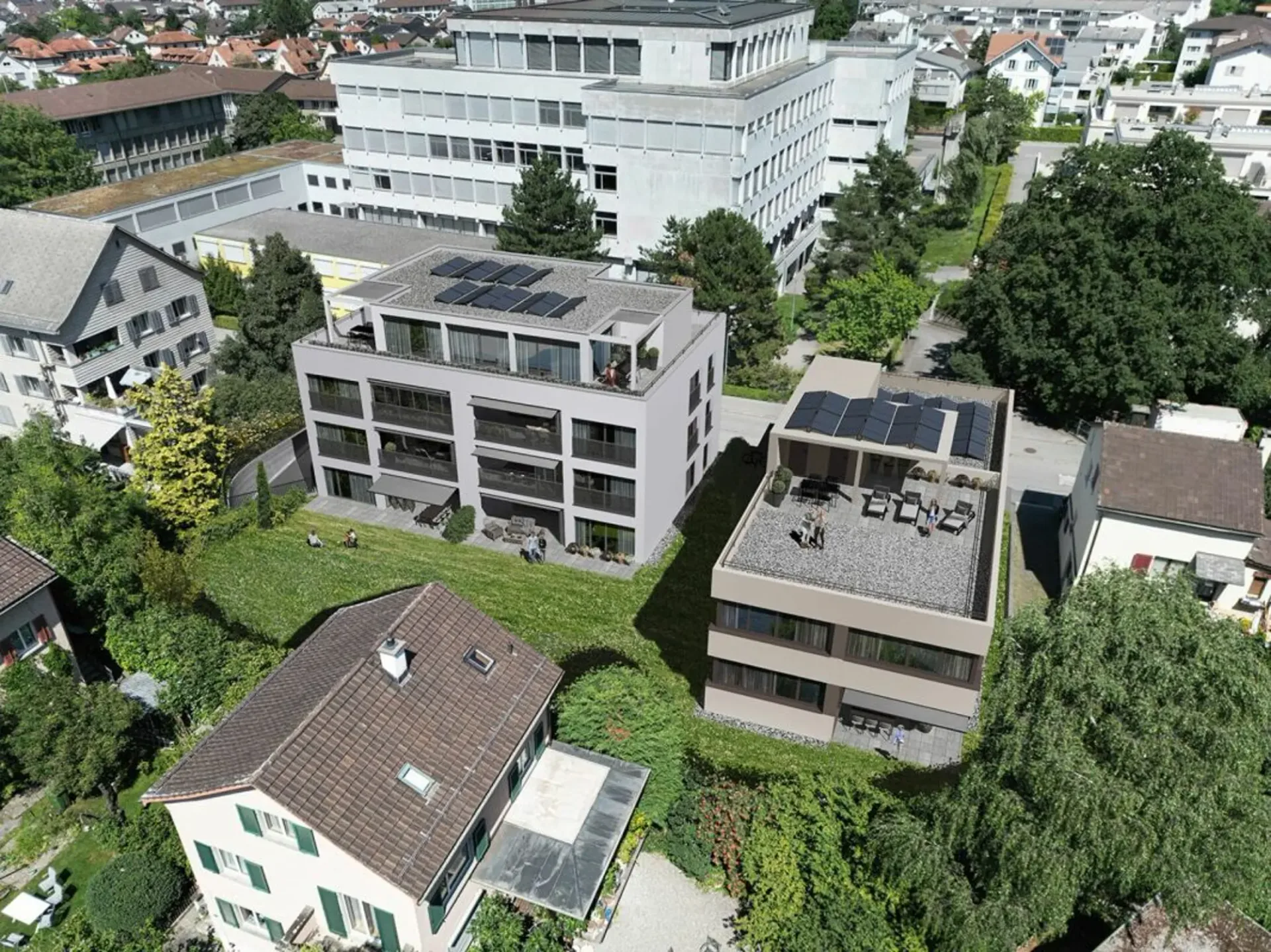 Neubau/Erstbezug: Hochwertige 3.5 Zimmer-Gartenwohnung mit grosszügigem Sitzplatz und Wintergarten