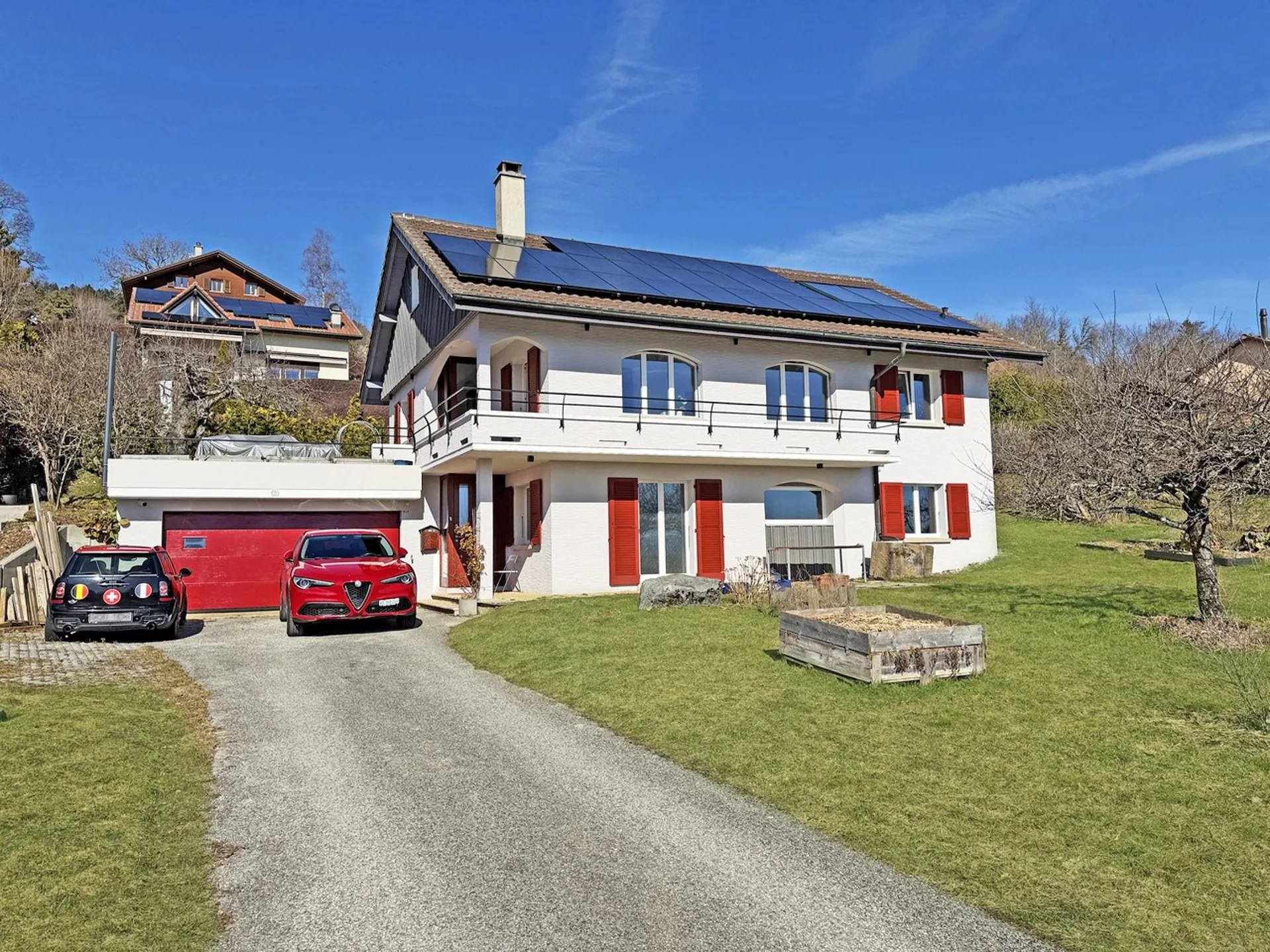 Villa mit Whirlpool und Sauna renoviert - wunderschöner Garten mit Blick auf den See und Mont-Blanc