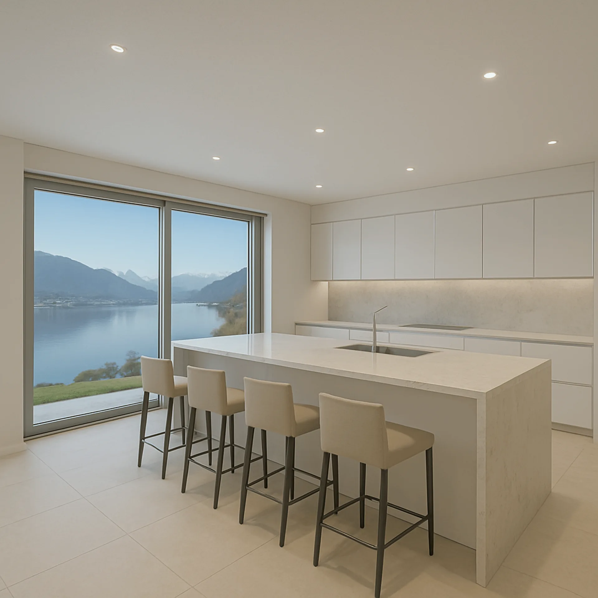 MODERNA ED ESCLUSIVA VILLA VISTA LAGO 6.5 LOCALI A PUGERNA