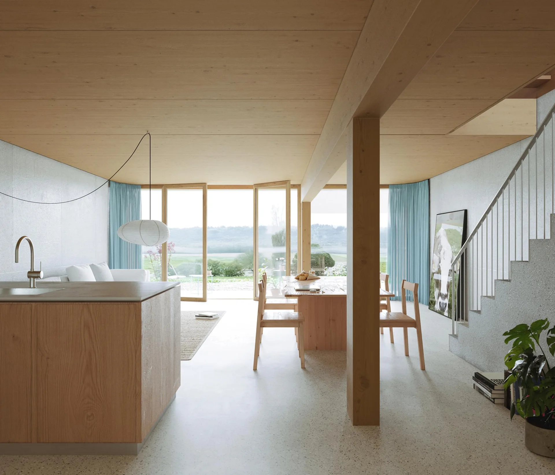 5 Zimmer mit Terrasse, Balkon und Garten