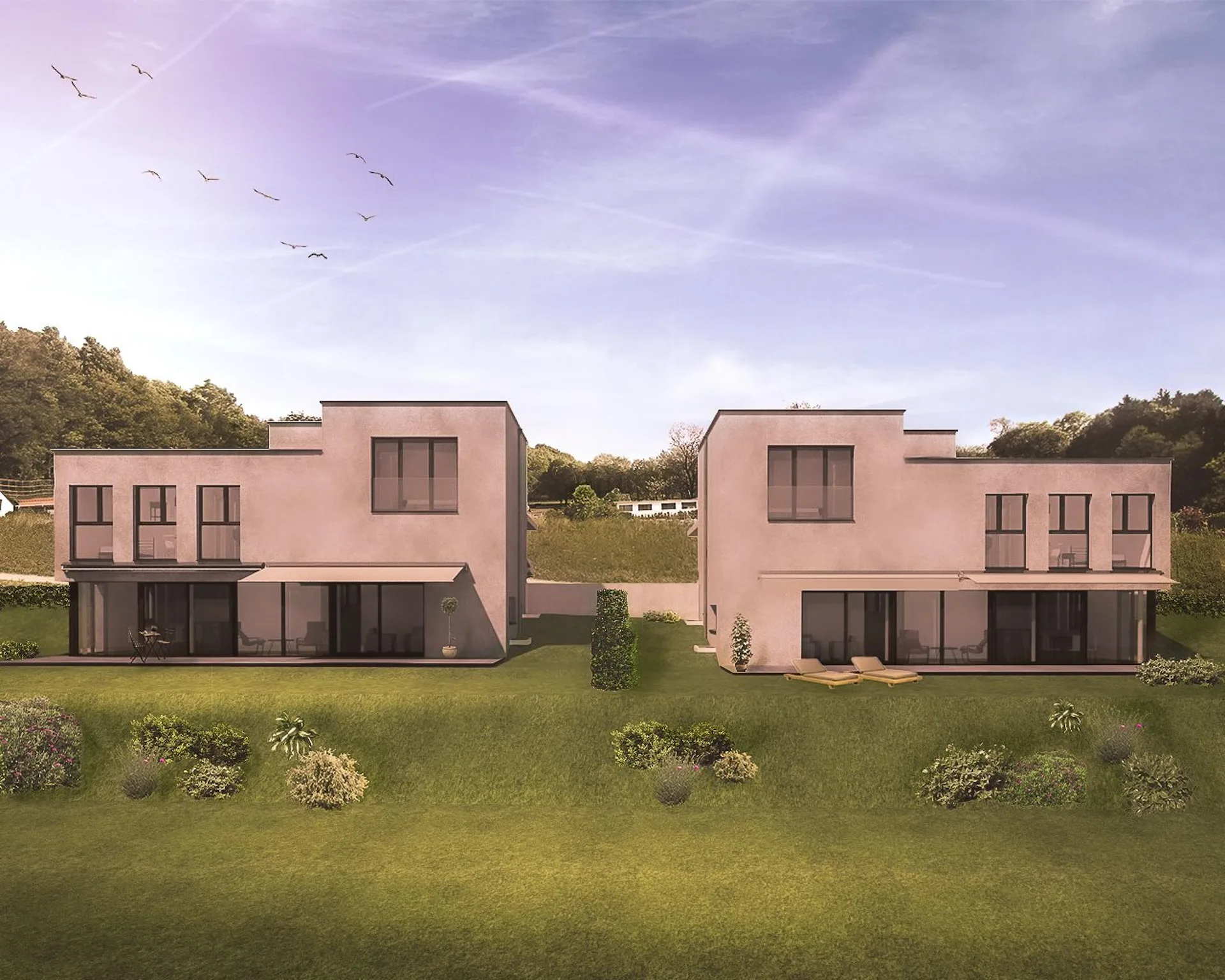 Moderne Villa in Courgevaux – Neubau 2027 mit 6.5 Zimmern und Carport