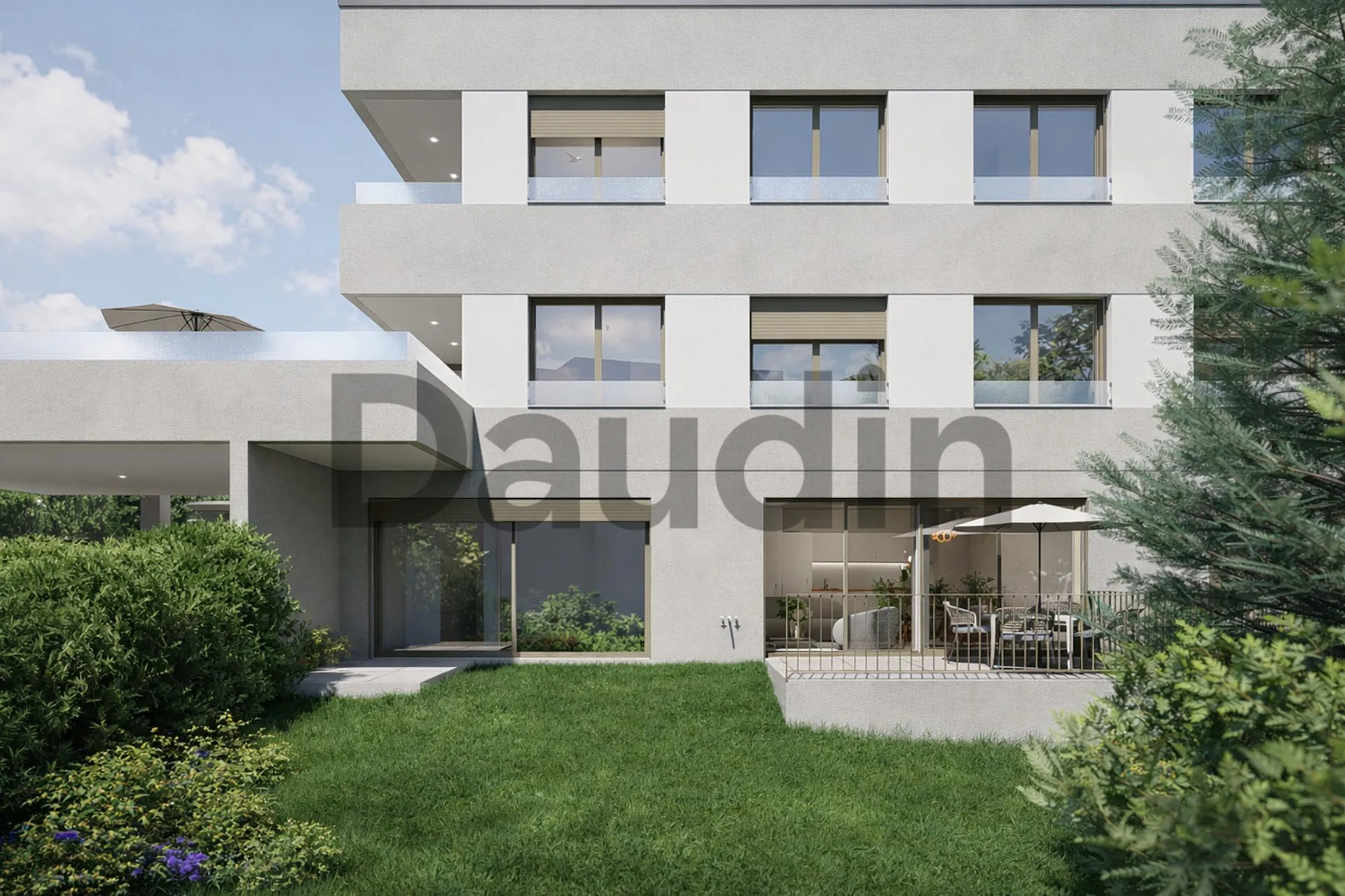 Appartement THPE sur plan de 3 pièces avec jardin privatif