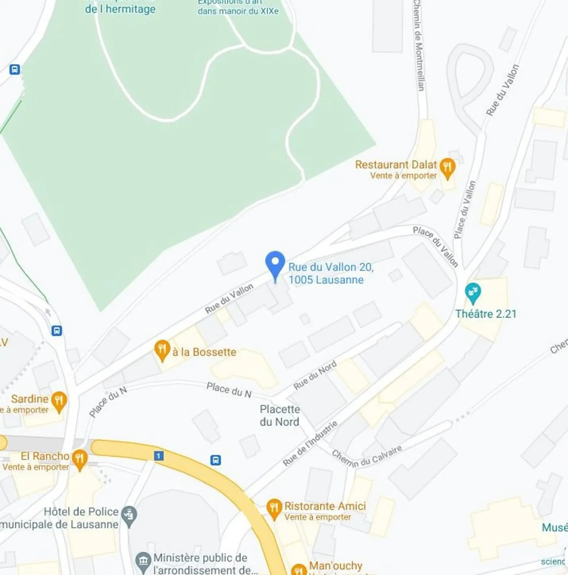 3.5 pièces au 1er étage  -  Rue Sera-Biasini 16 (rue du Vallon 16) à Lausanne