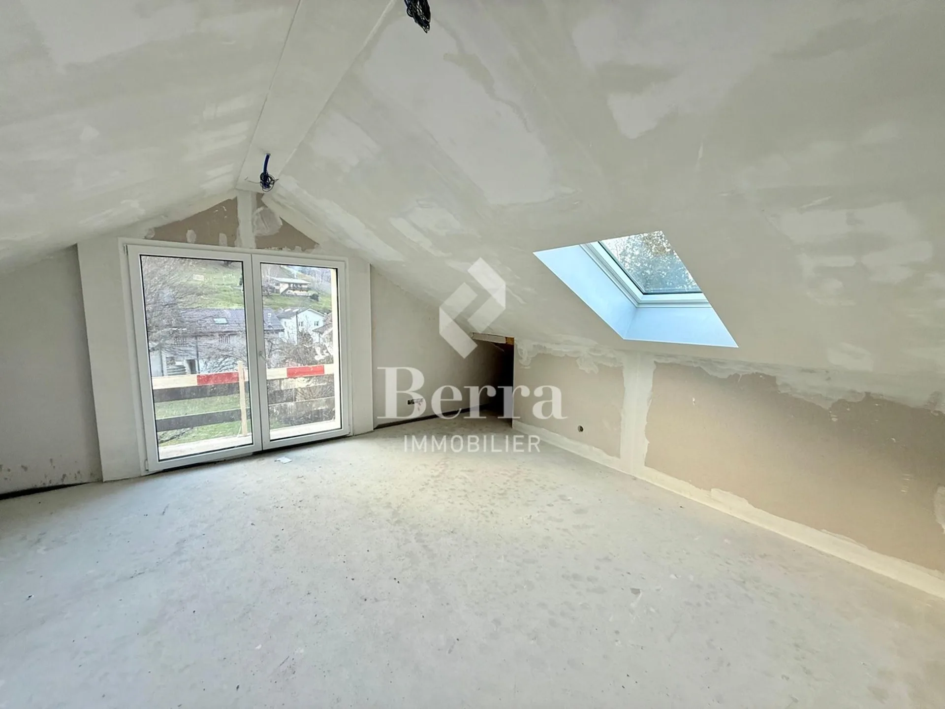 Attic under the roof in Châtel-sur-Bex, delivered with private vegetable garden