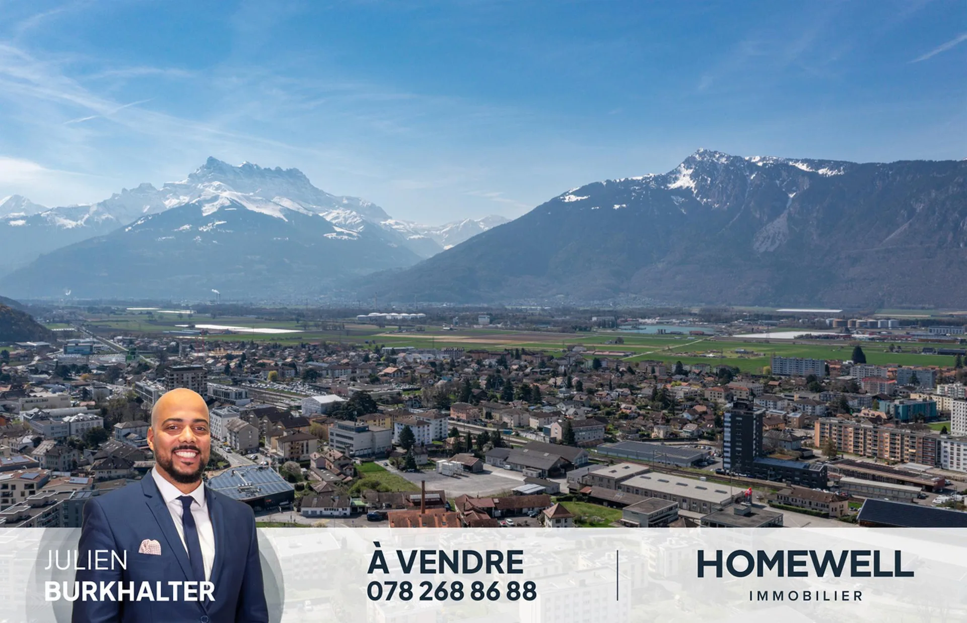 Appartement lumineux avec jardin privatif au centre de Aigle