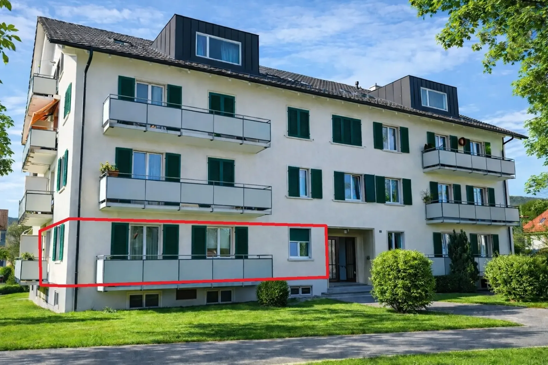 3.5 Zimmer Hochparterre - städtische Wohnlage