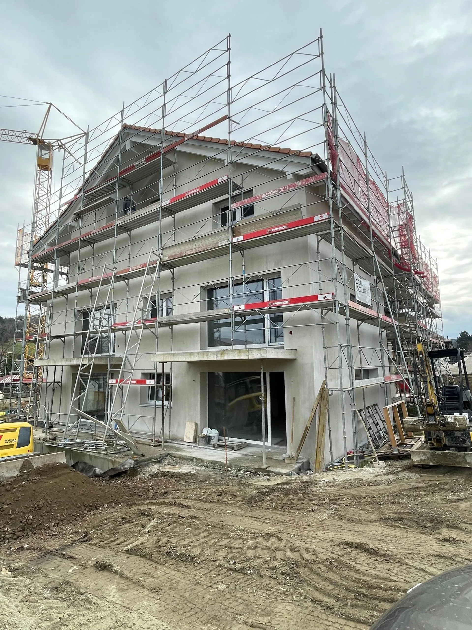 Dachgeschoss 4,5 Zimmer mit Blick auf das Land, nahe Romont