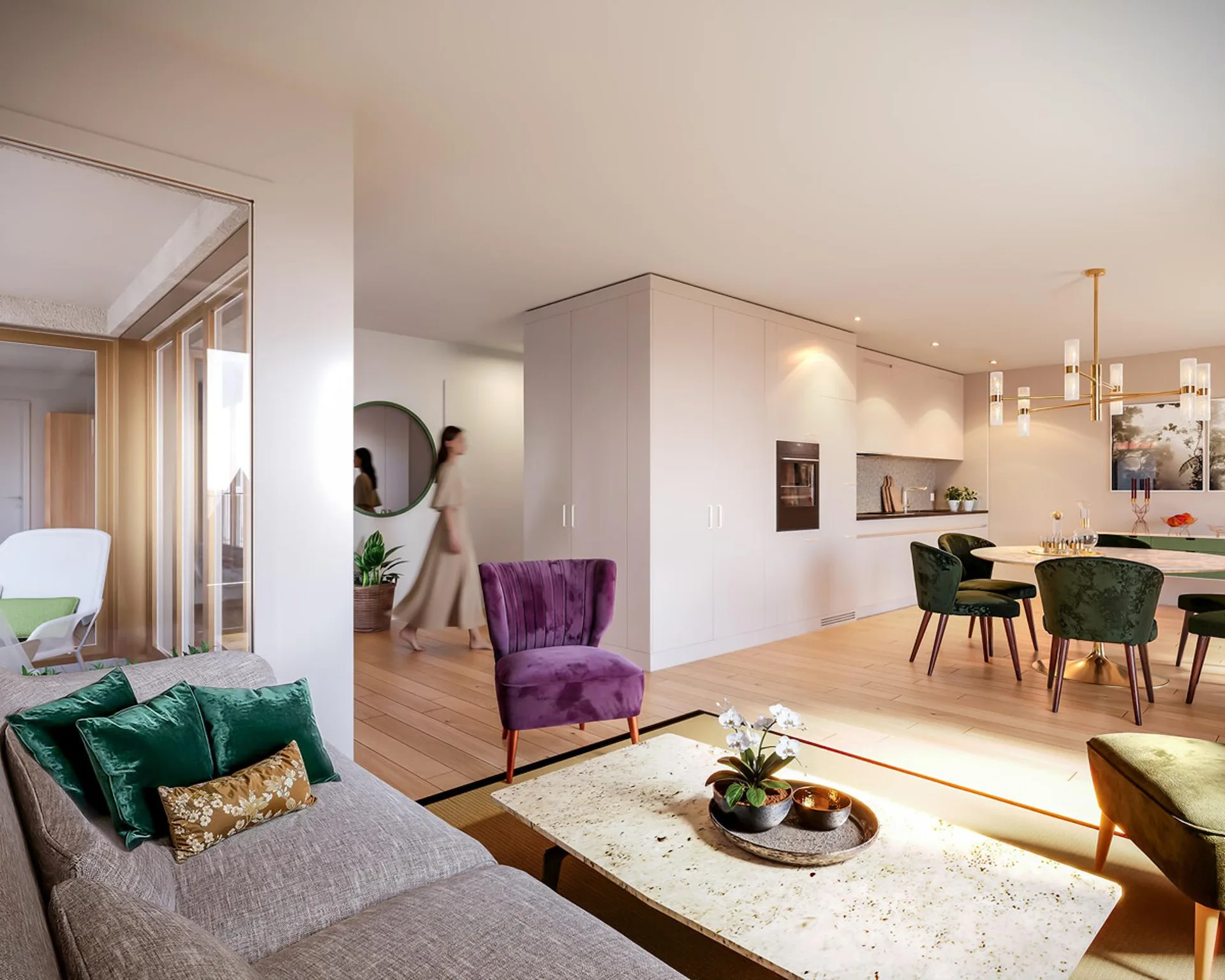 Erstvermietung im Zürcher Seefeld: Aussergewöhnliche 3.5 Zimmer-Wohnun