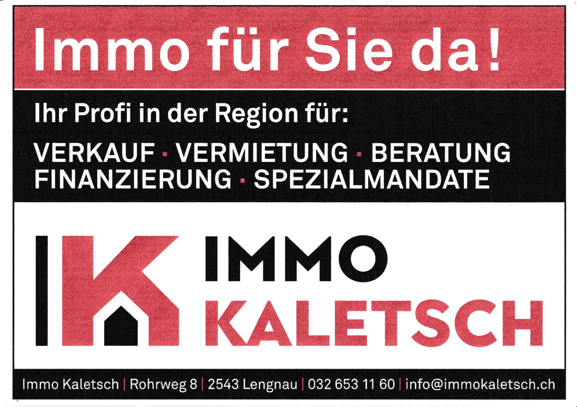 Sonnige 4.5-Zimmer-Wohnung in Studen BE