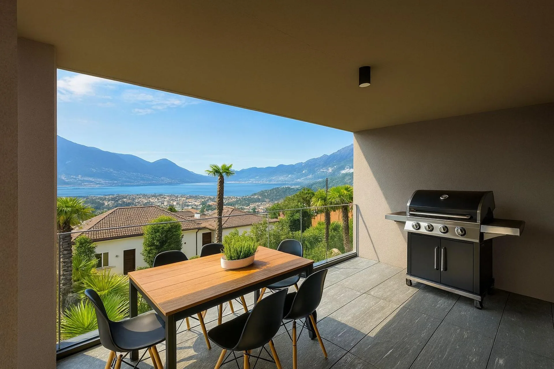 2.5 Appartement avec vue sur le lac et terrasse - Residenza Lumino Locarno Monti