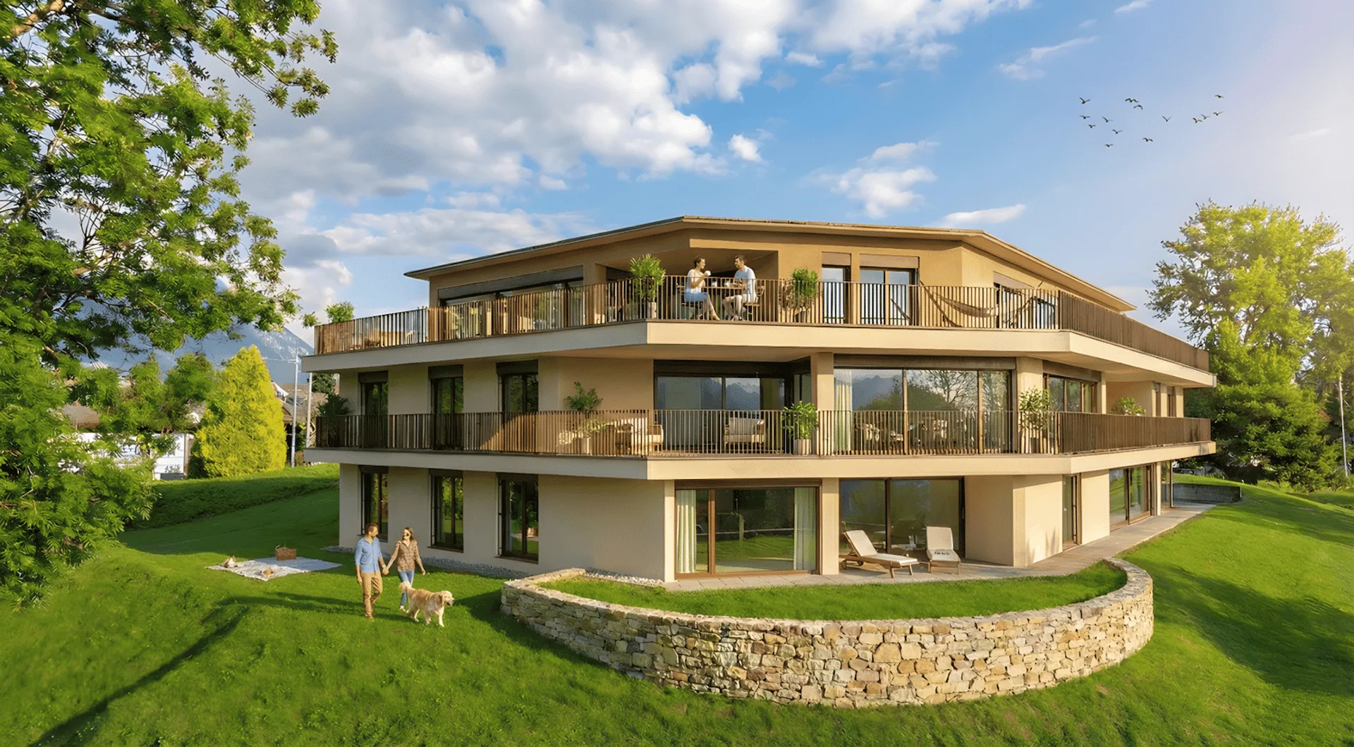 Baubewilligt: Attikawohnung mit Weitblick in Bellach – 3.5 Zimmer mit grosser Terrasse
