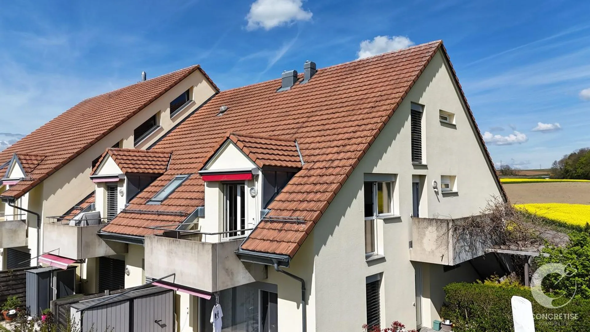 Duplex avec jardin et vue Alpes / Mont-Blanc - Daillens