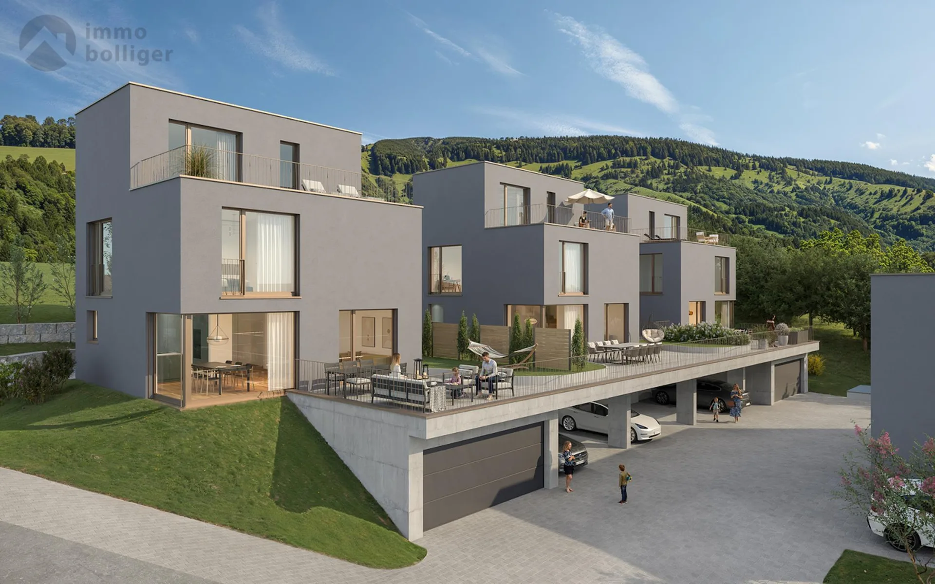 Neue Einfamilienhäuser am Sonnenhügel in Uerkheim