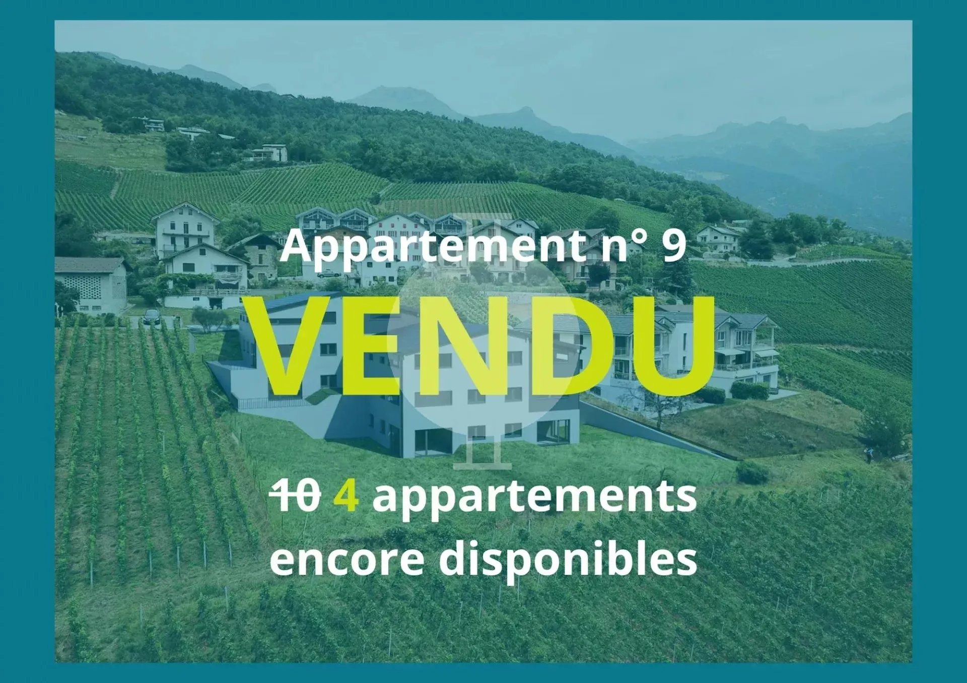 À vendre : appartement neuf 2.5 pièces dans nouvelle résidence à Venthône