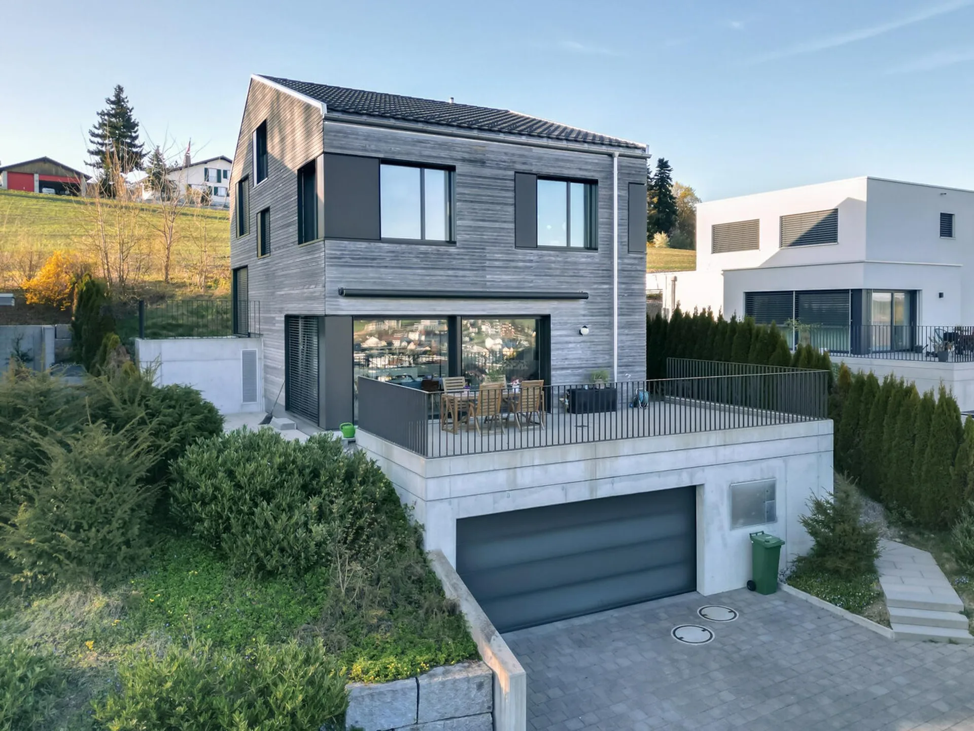 Modernes 5.5-Zimmer-Einfamilienhaus mit Weitsicht und Minergie-P-Standard in Walterswil