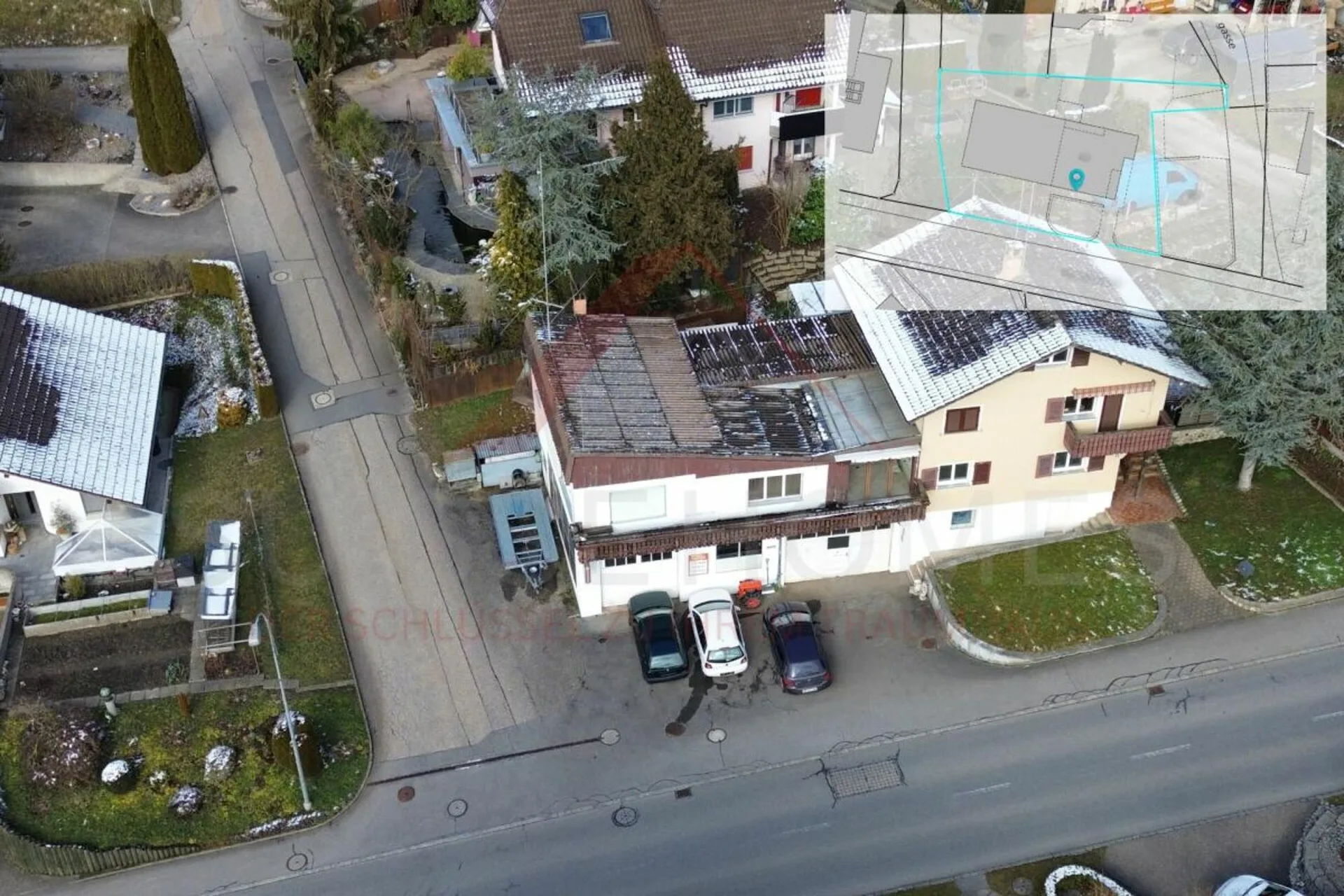Casa multifamiliare nella zona centrale di Grossdietwil con spazio commerciale e potenziale di sviluppo polivalente