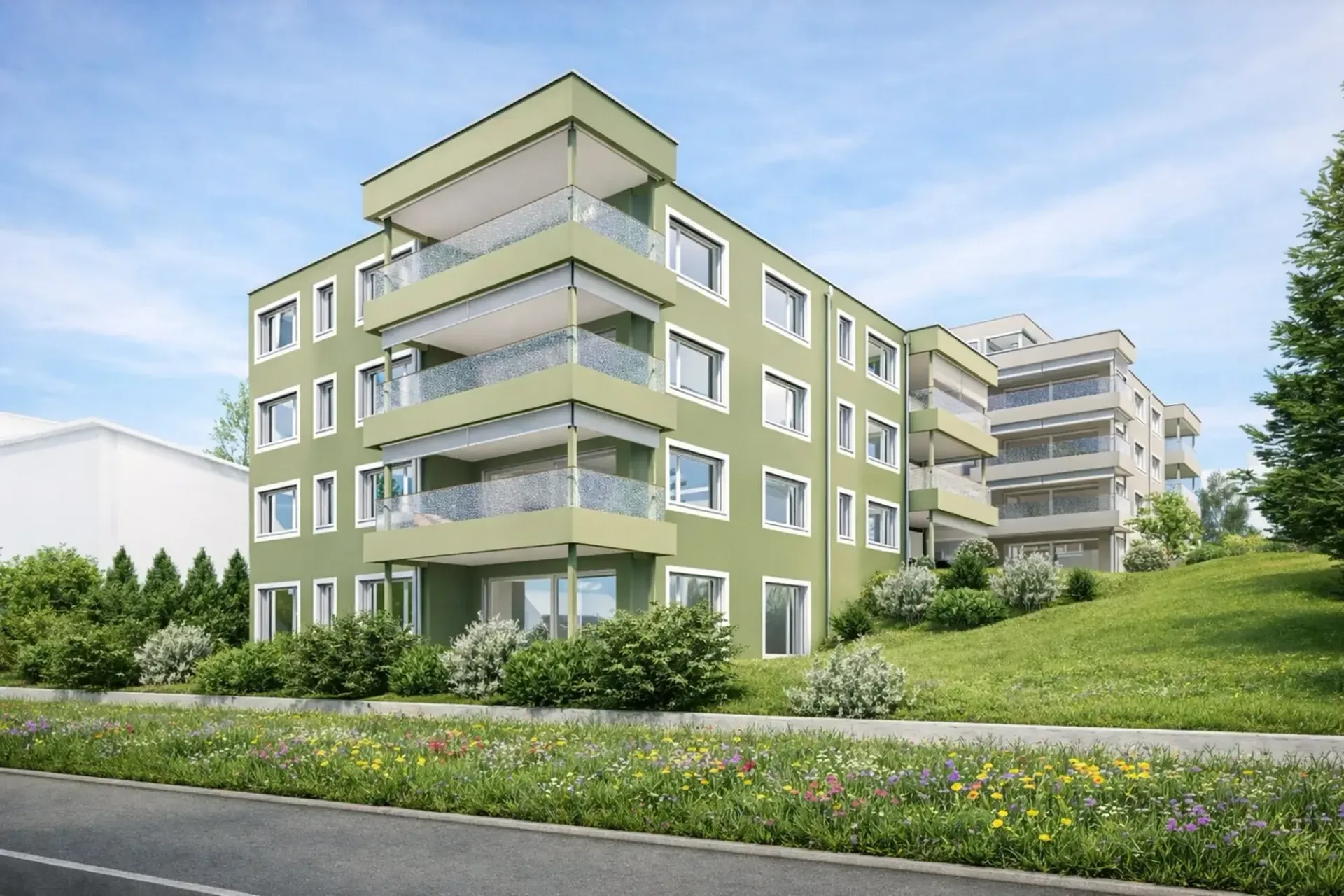 Moderne 3.5-Zimmer-Neubauwohnung mit Balkon und herrlicher Aussicht in Menziken