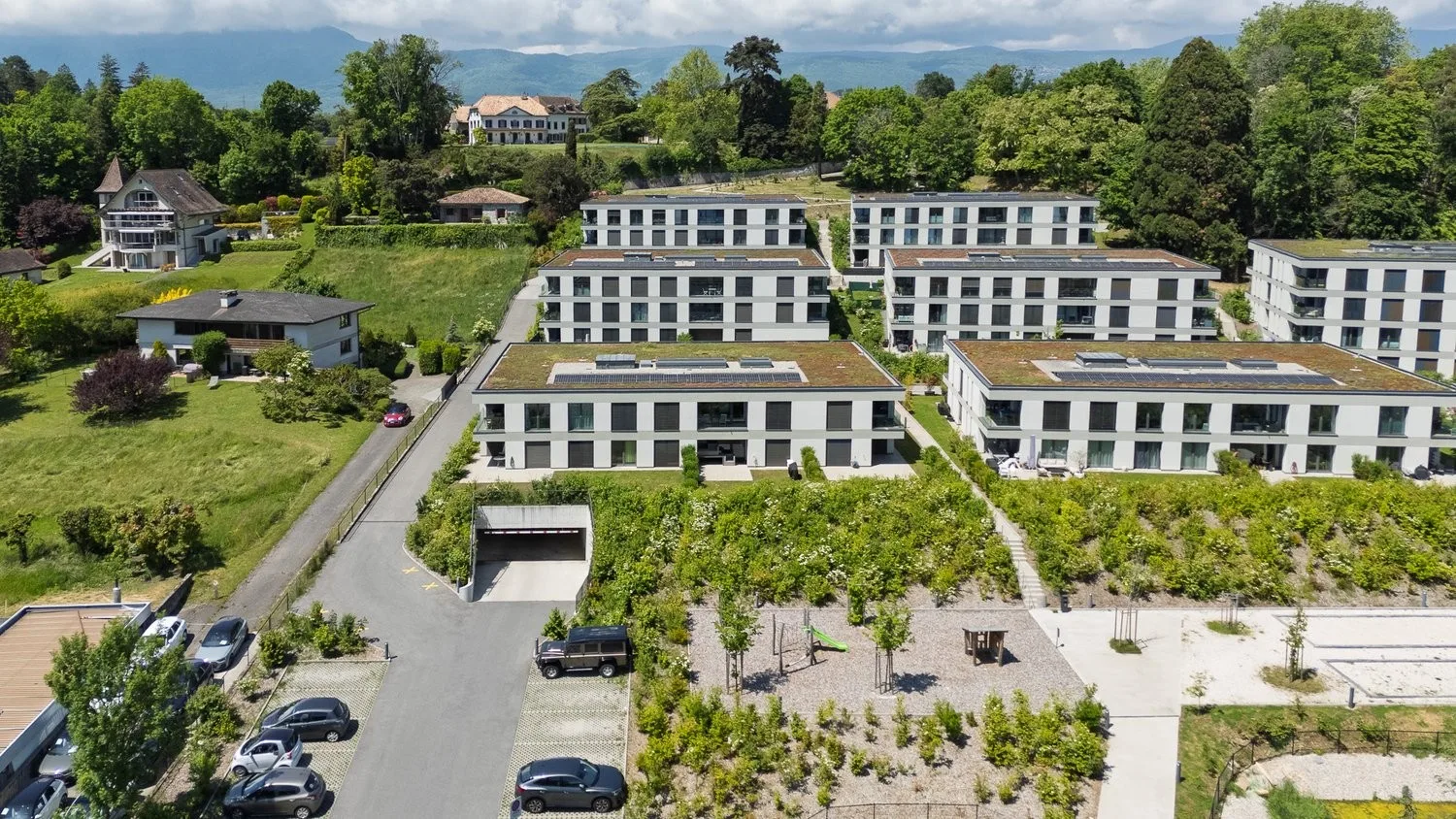 Places de parc moto - Quartier de L'Orangerie à Prangins