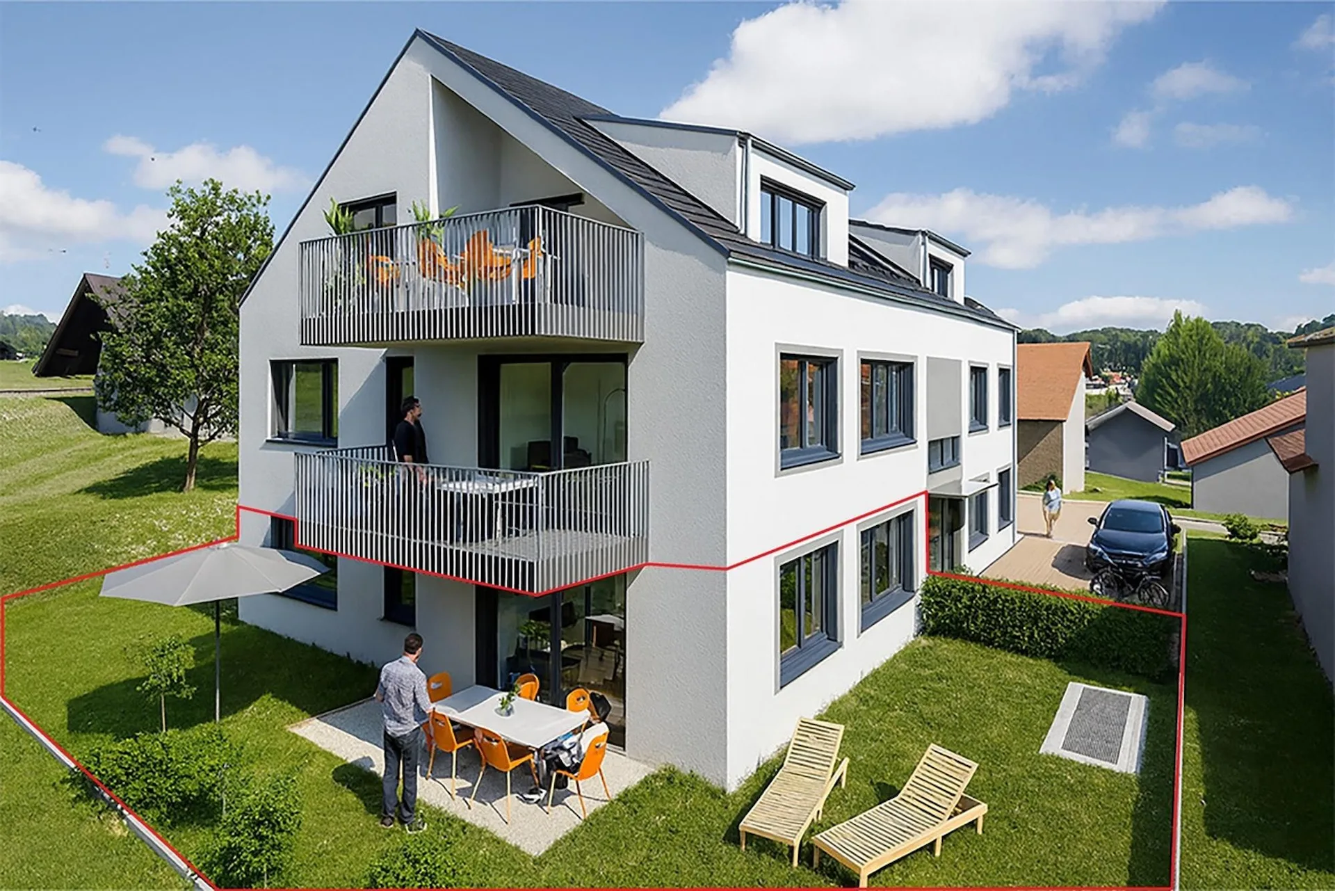 New construction project Bündtenstrasse with five apartments (Apartment 1)