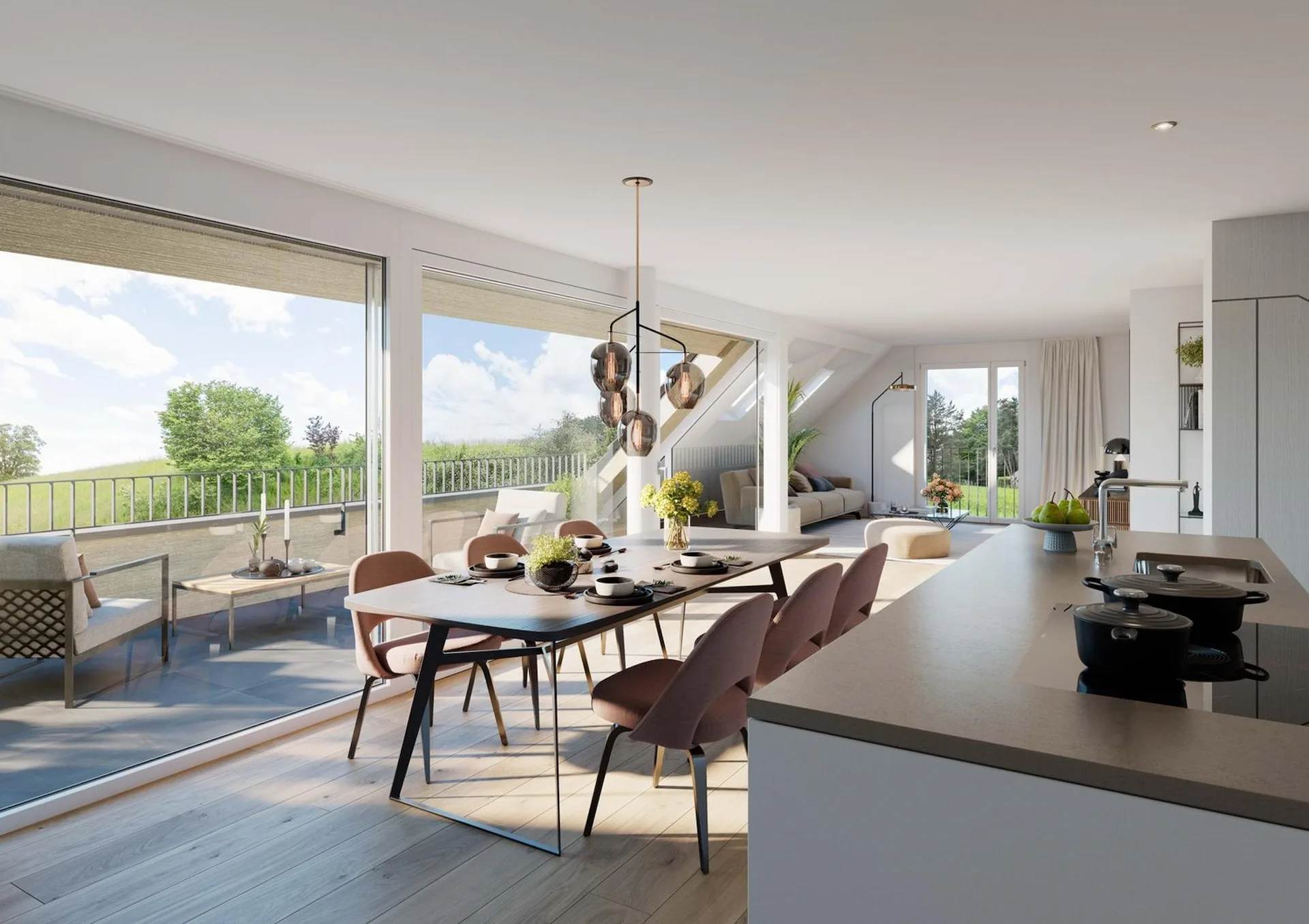 Grosse neue 5½-Zi.Dachmaisonettewohnung zu verkaufen an schöner Aussichtslage