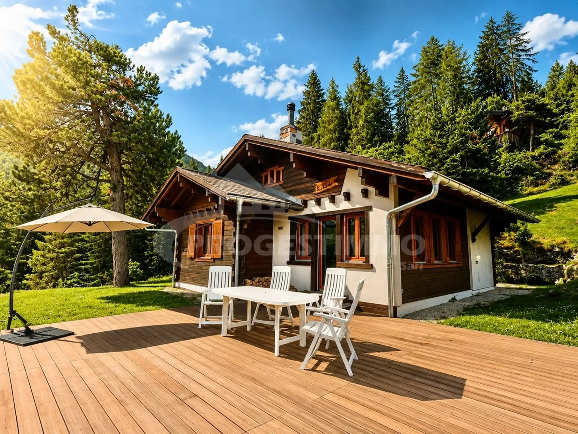 CHARMANT CHALET AU COEUR D'UN CADRE ALPIN PRIVILÉGIÉ