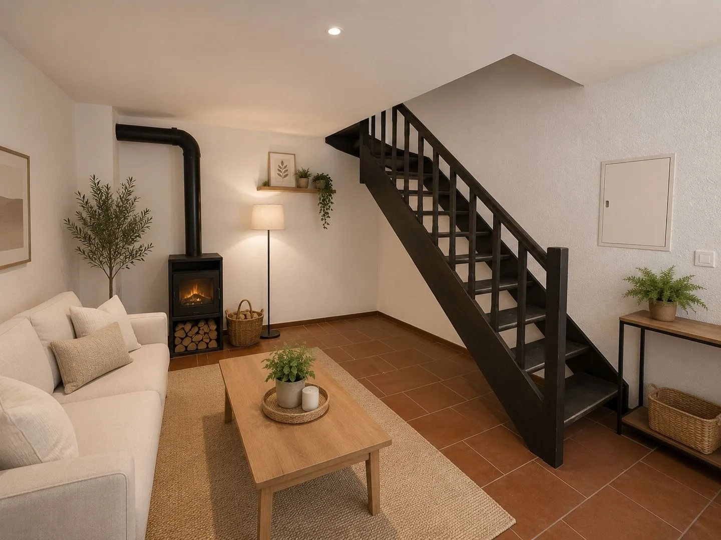 Charmante 2.5-Zimmer-Duplexwohnung mit Atelier/Studio im Dorfzentrum von Novaggio