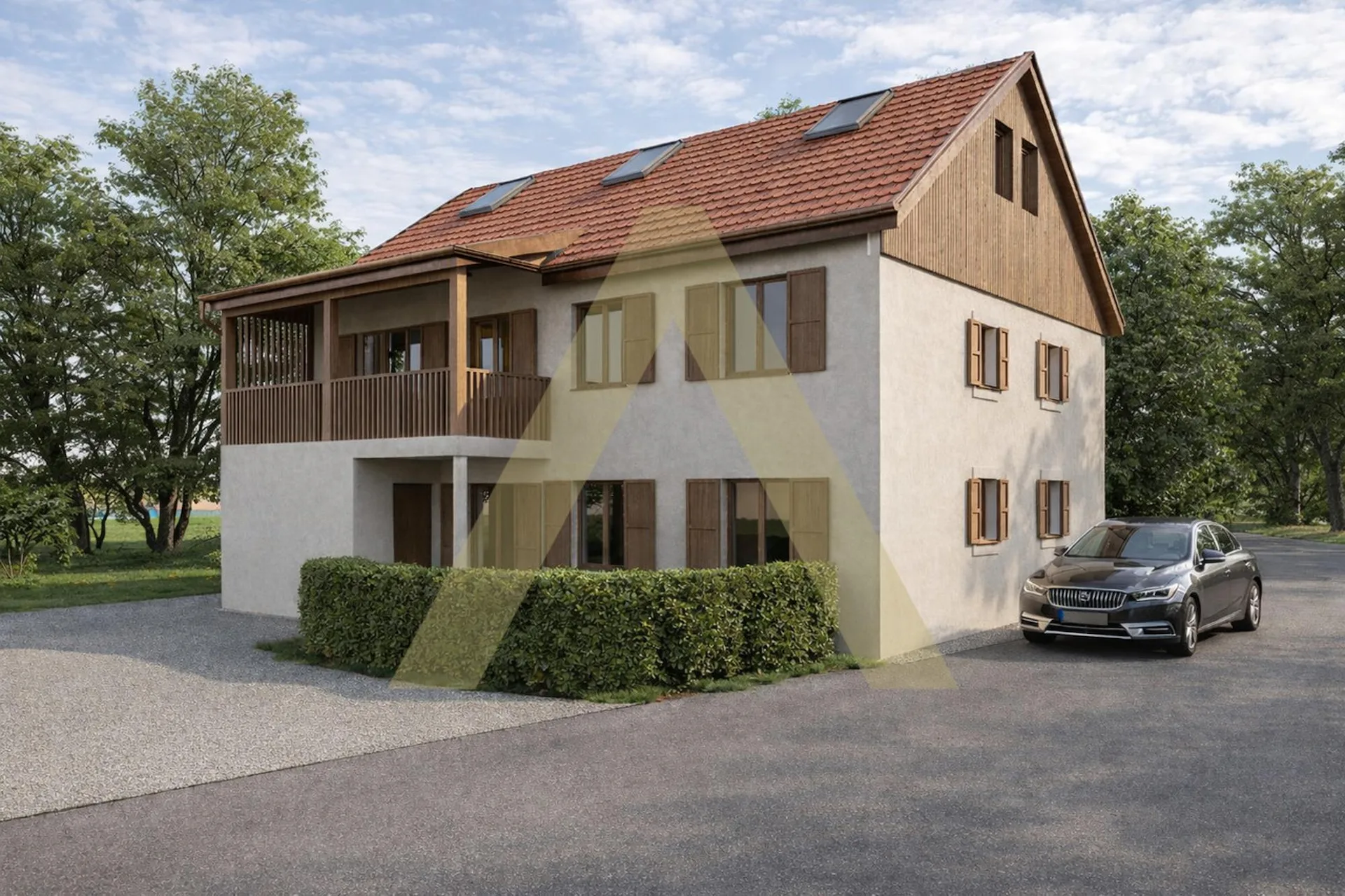 Futur appartement rénové avec joli jardin à 5 minutes de Payerne