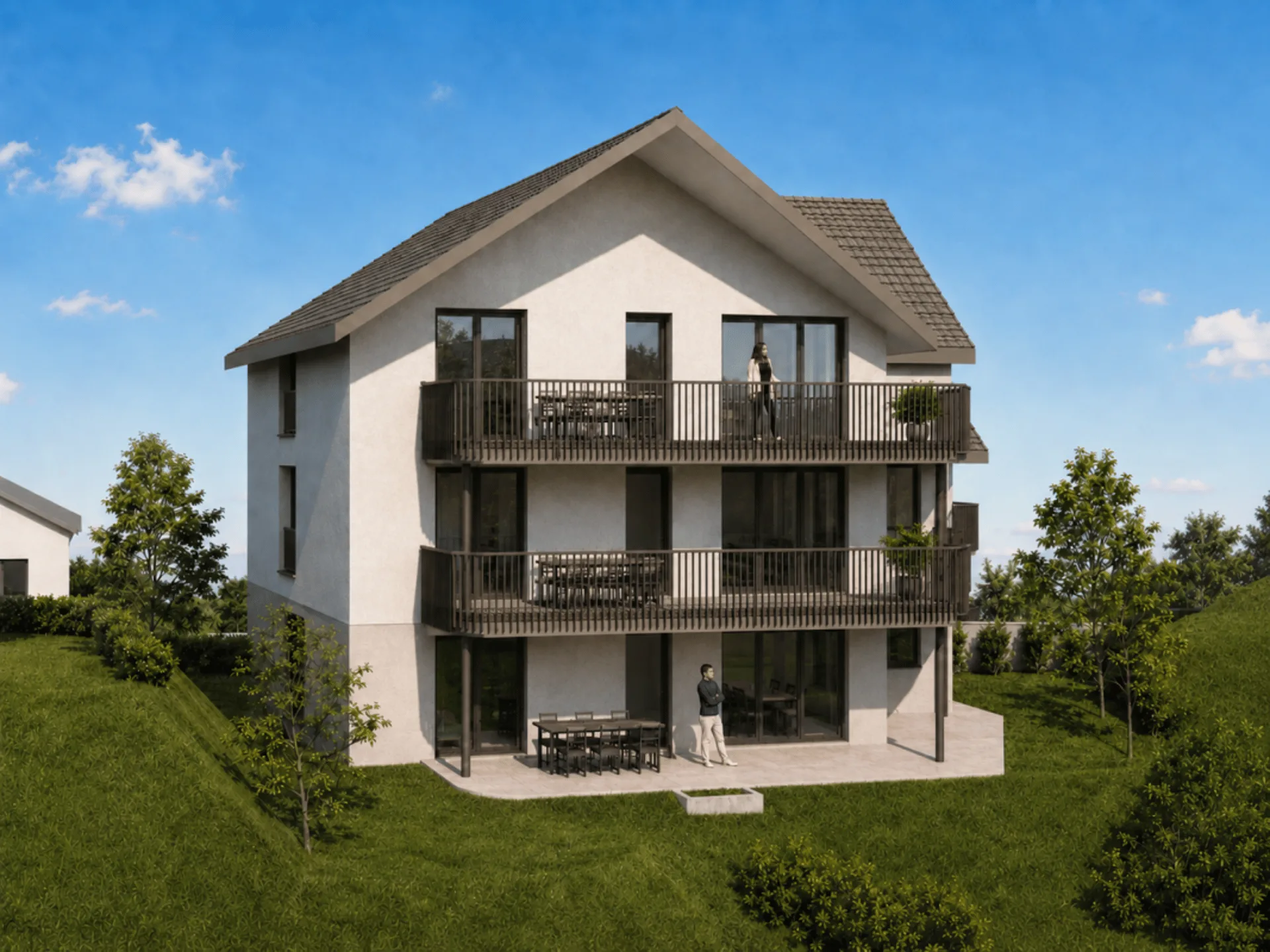 Erstvermietung: Charmante 4.5-Zimmer-Gartenwohnung mit Bergpanorama!