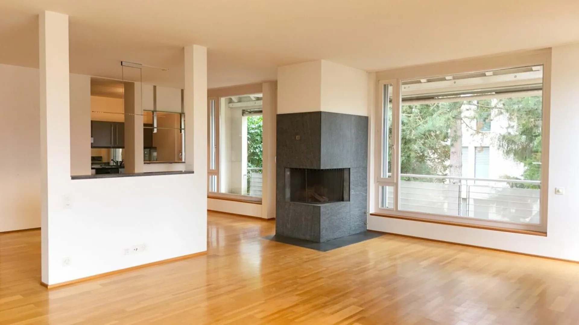 Renovierte Wohnung mit Cheminée & 2 Terrassen - Bruderholz