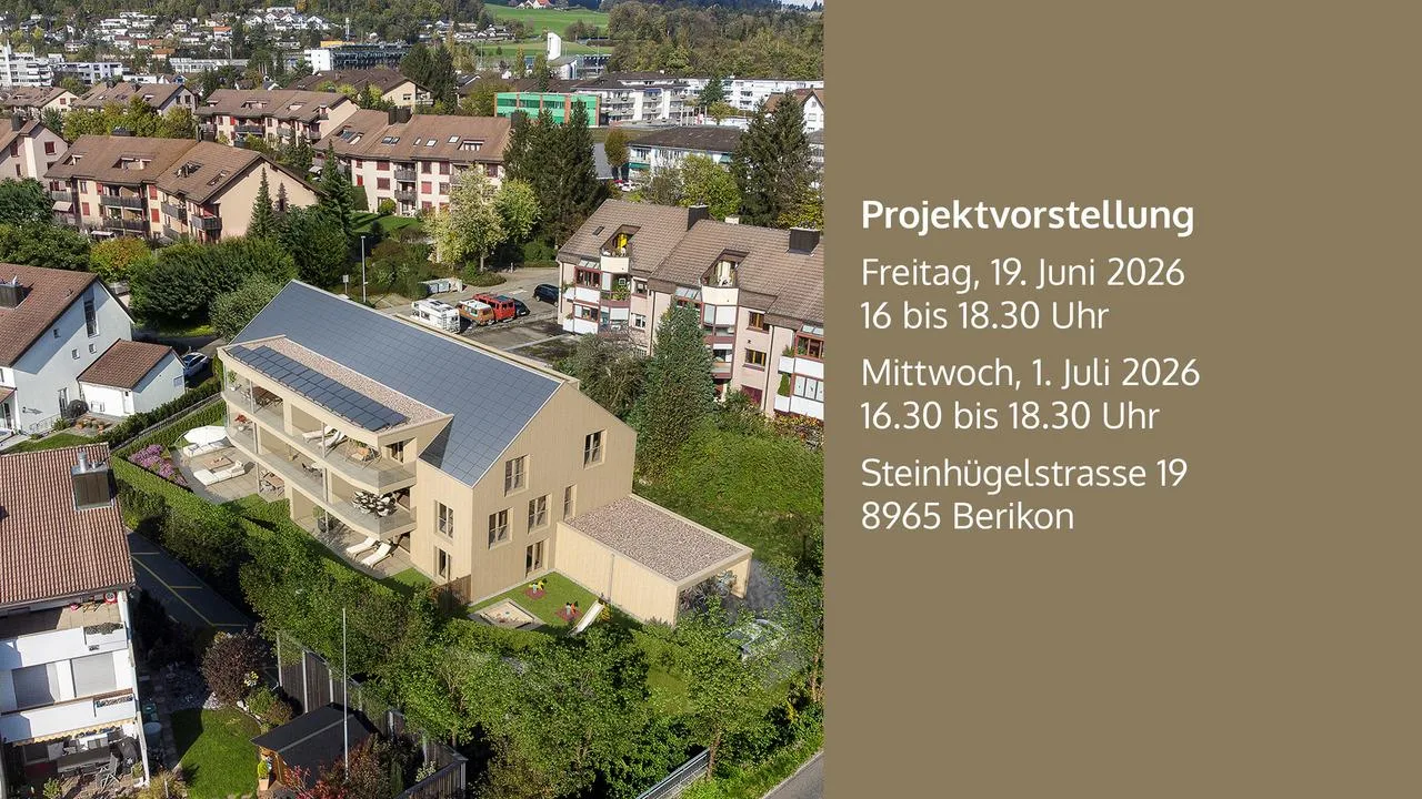 3½-Zimmer Erdgeschosswohnung mit Gartenidylle in Berikon