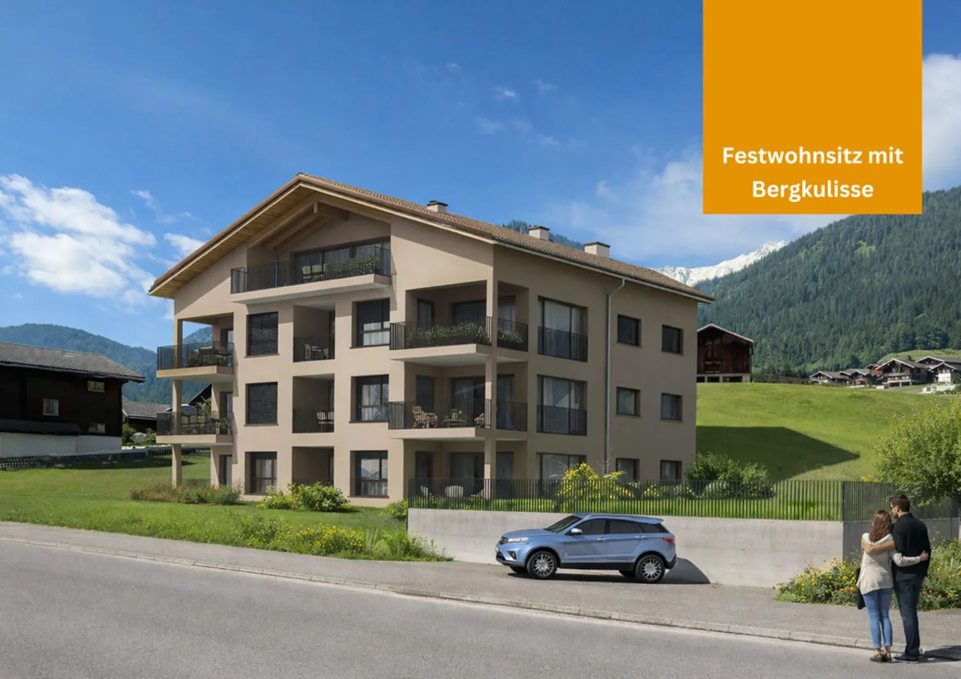 3.5 Zimmer-Neubauwohnung mit atemberaubender Aussicht