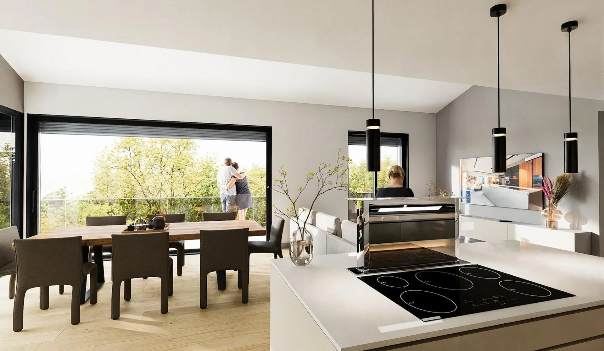 APPARTAMENTO DI 4.5 LOCALI CON TERRAZZA E GIARDINO PRIVATO A BOSCO LUGANESE PPP3