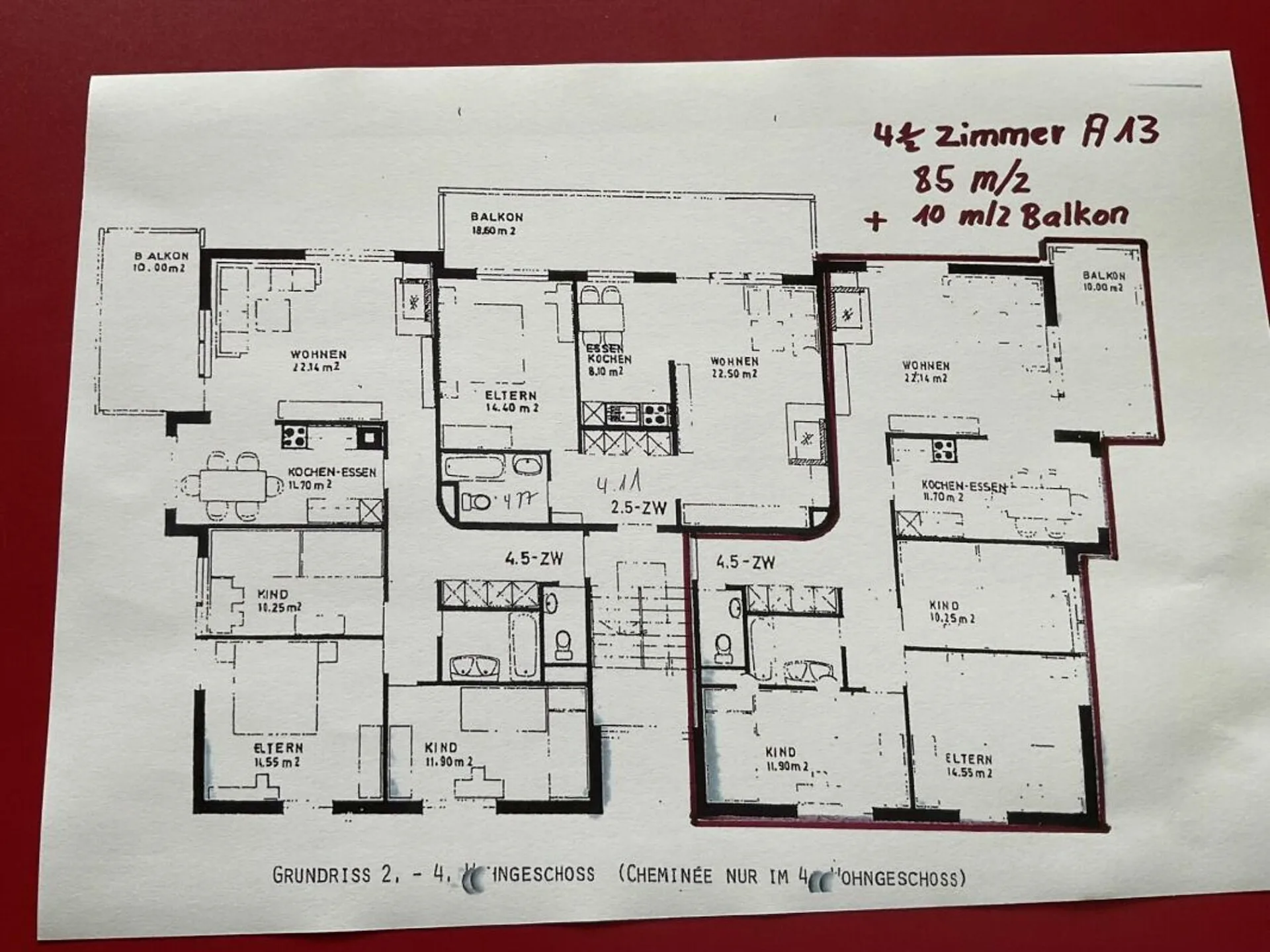 Schöne 4.5 Zimmer Wohnung mit grossem Balkon