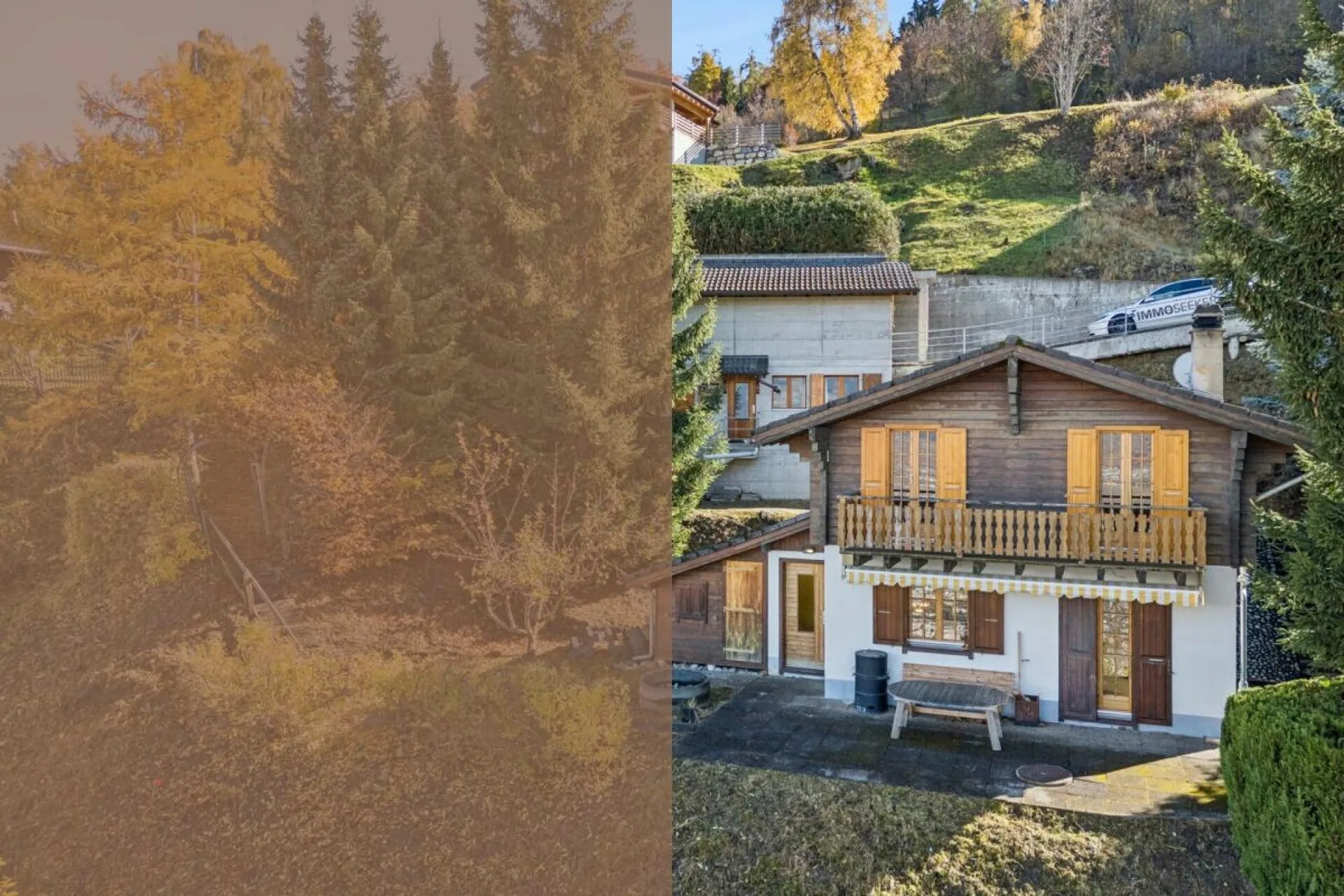 4.5-Zimmer-Chalet mit Dependance und Panoramablick über die Walliser Bergwelt