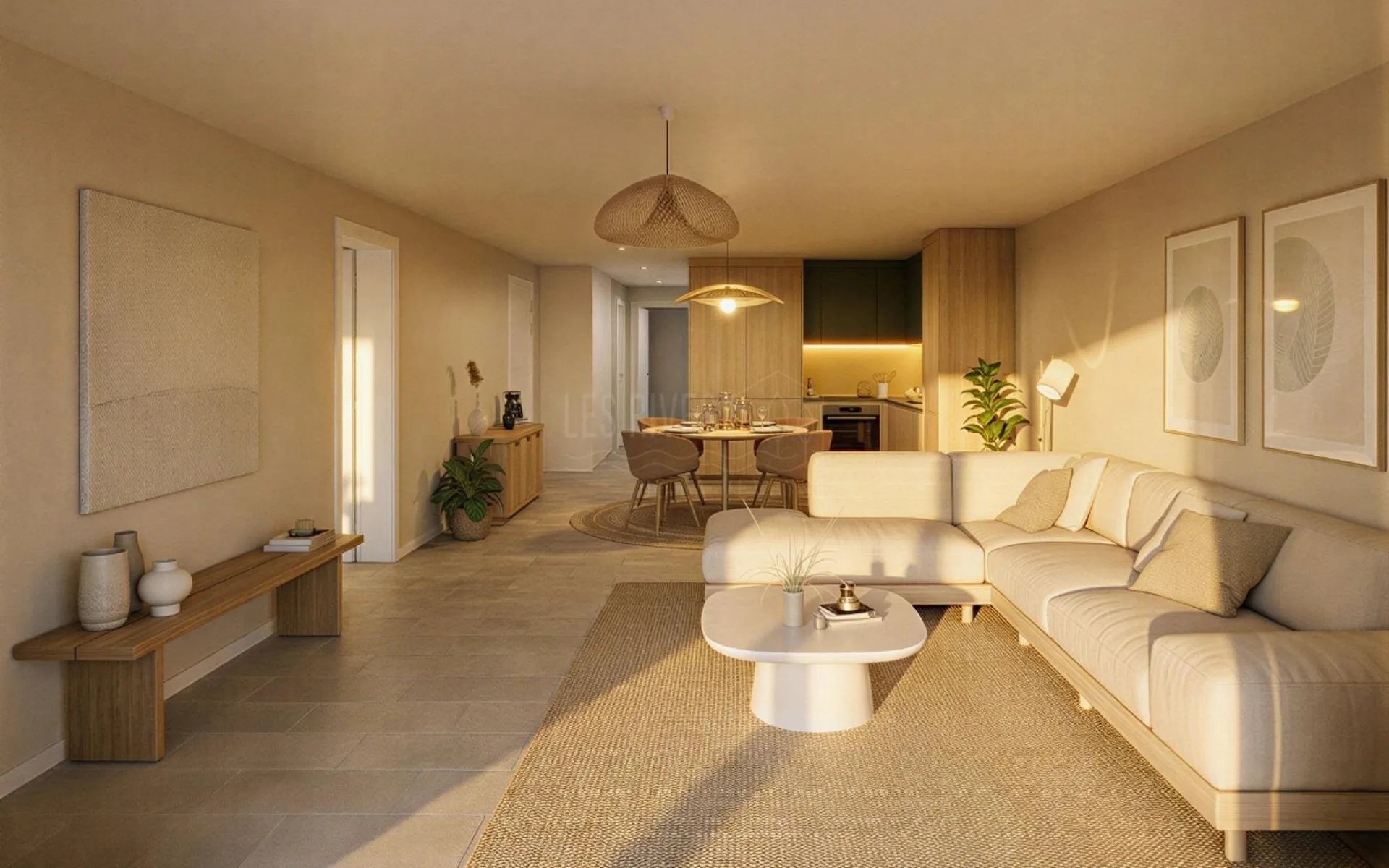 4.5 pièces traversant 106 m² - Dernier étage - Balcon sud