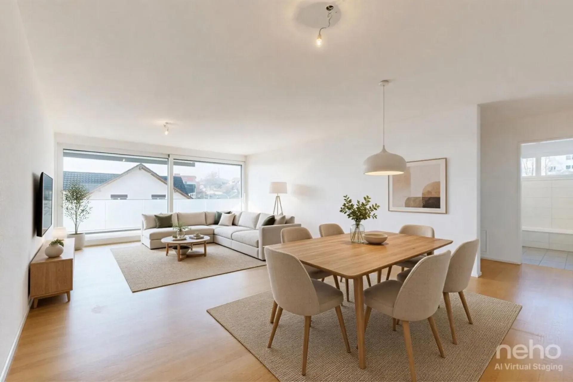 Moderne 3.5-Zi.-Wohnung mit grossem Balkon und Option für 2 Parkplätze