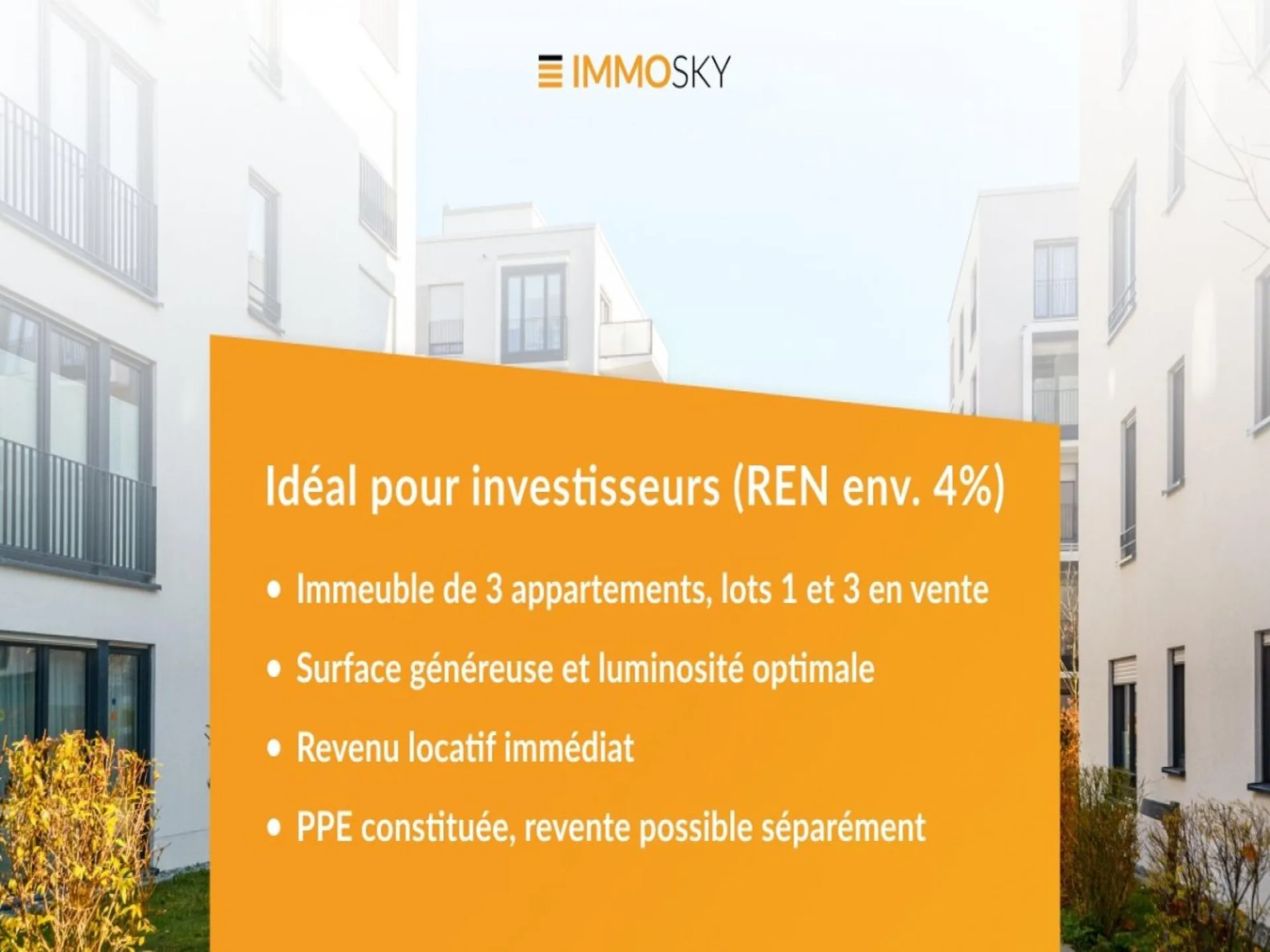 Pour investisseurs, immeuble à 4min. d'Avenches (REN env. 4%)