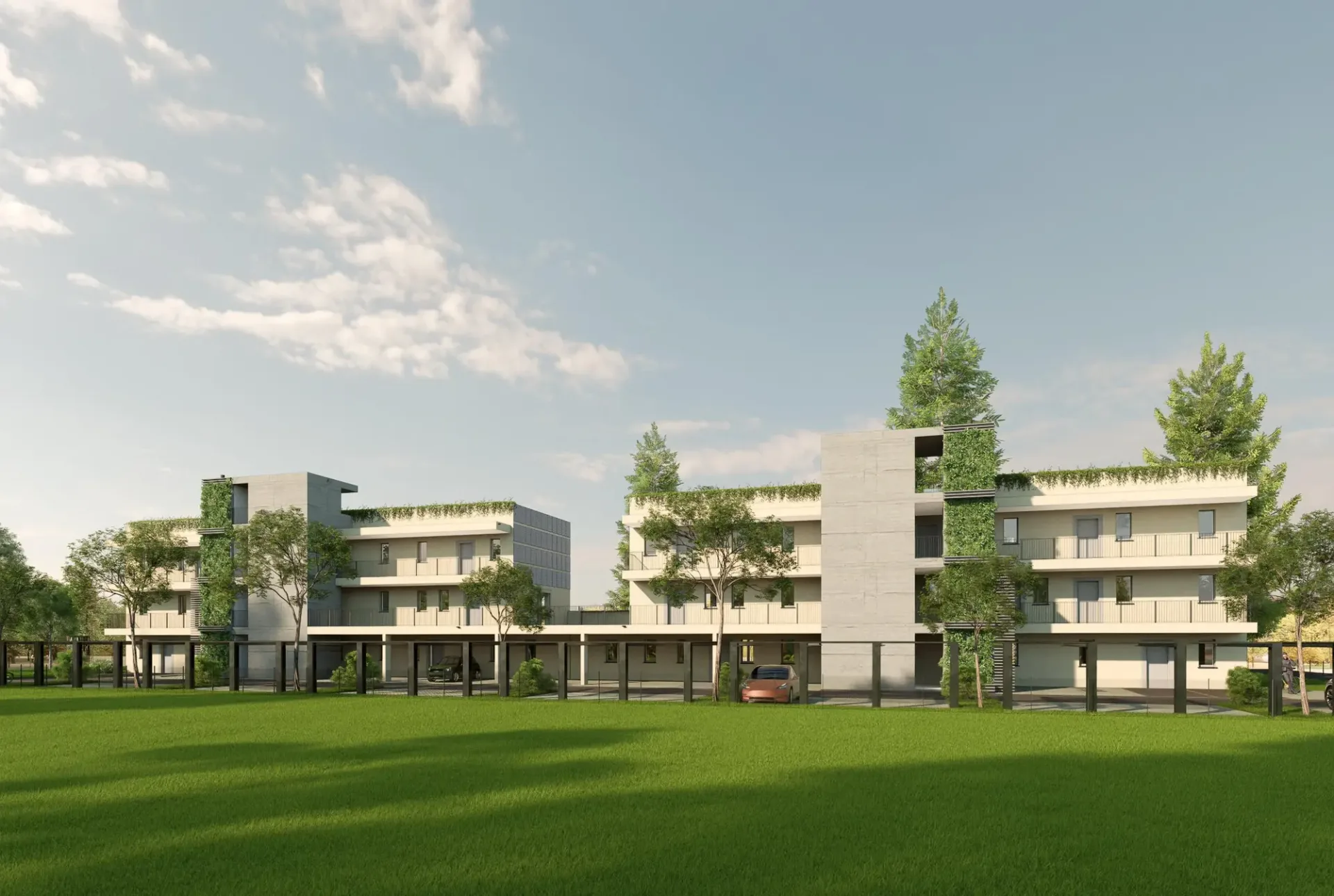MODERNO 3.5 IN COSTRUZIONE CON TERRAZZA DI 27 MQ A BALERNA