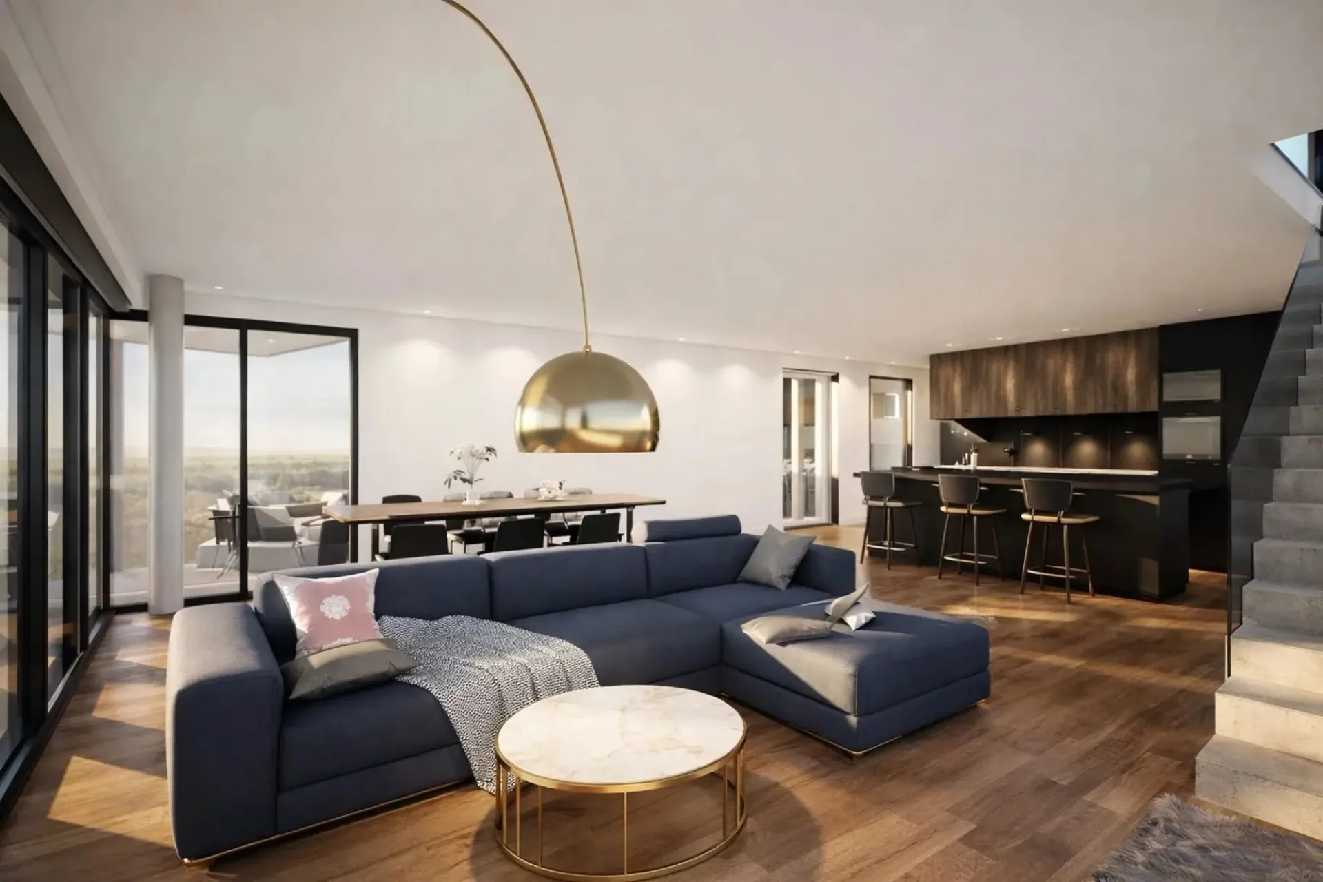 Superbe Villa mitoyenne moderne avec grande terrasse à Ursy