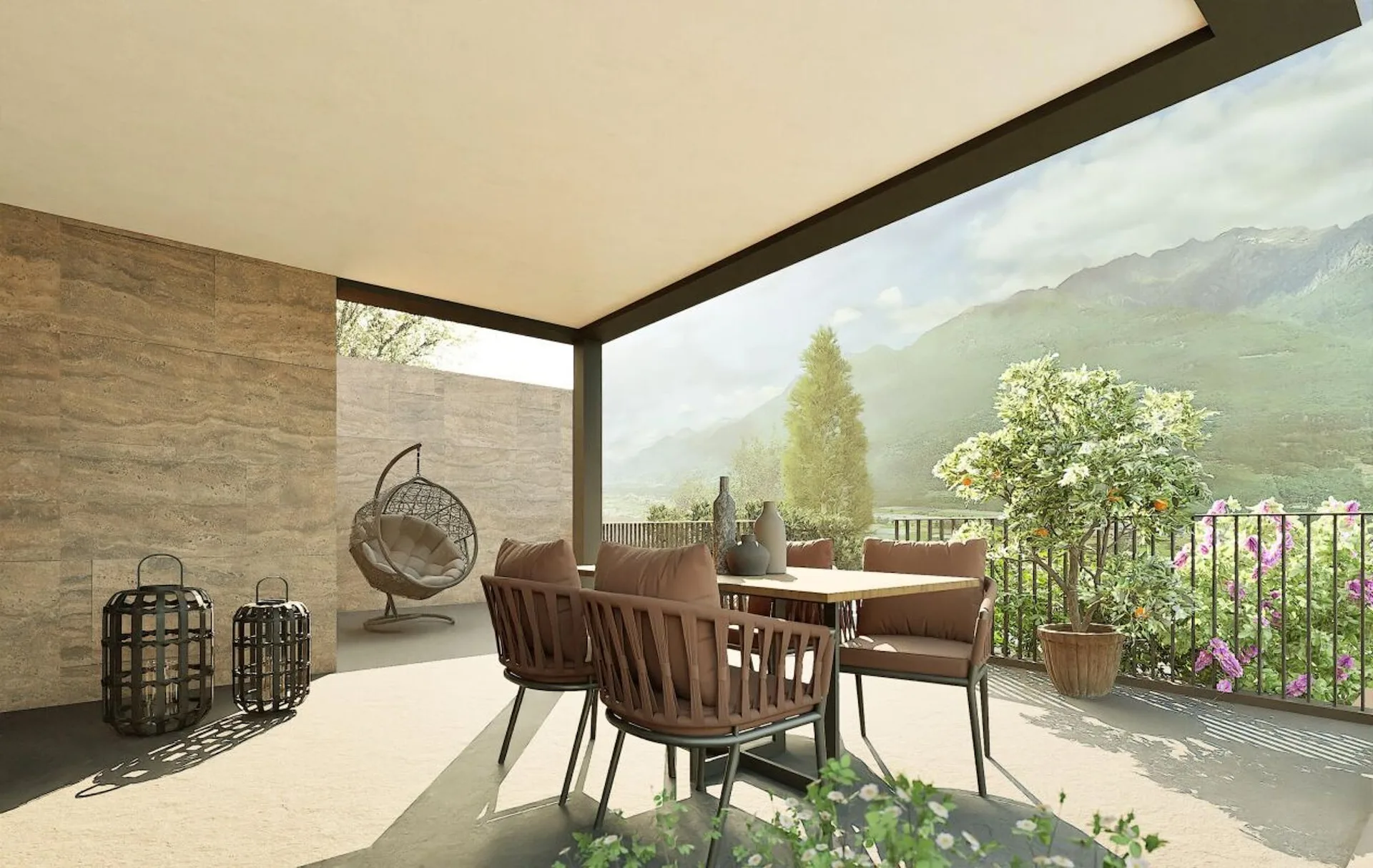 Due nuove e moderne case con giardino