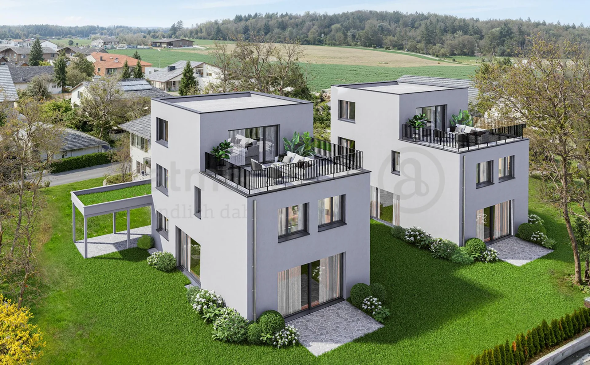 Occasion unique : dernière maison unifamiliale à Wohlen avec attique et vue panoramique