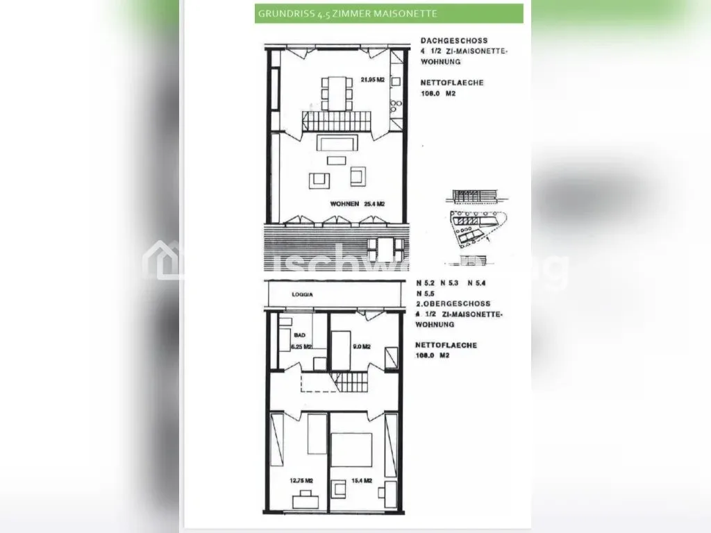 Tausche 4,5-Zi-Wohnung (Maisonette) in Oberengstringen