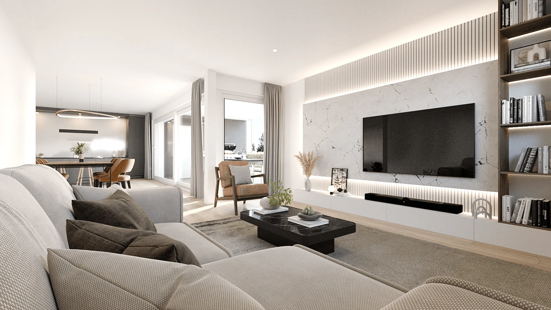 Neubau exklusive 4.5-Zimmer-Wohnung / 1. Obergeschoss in Eschenbach LU