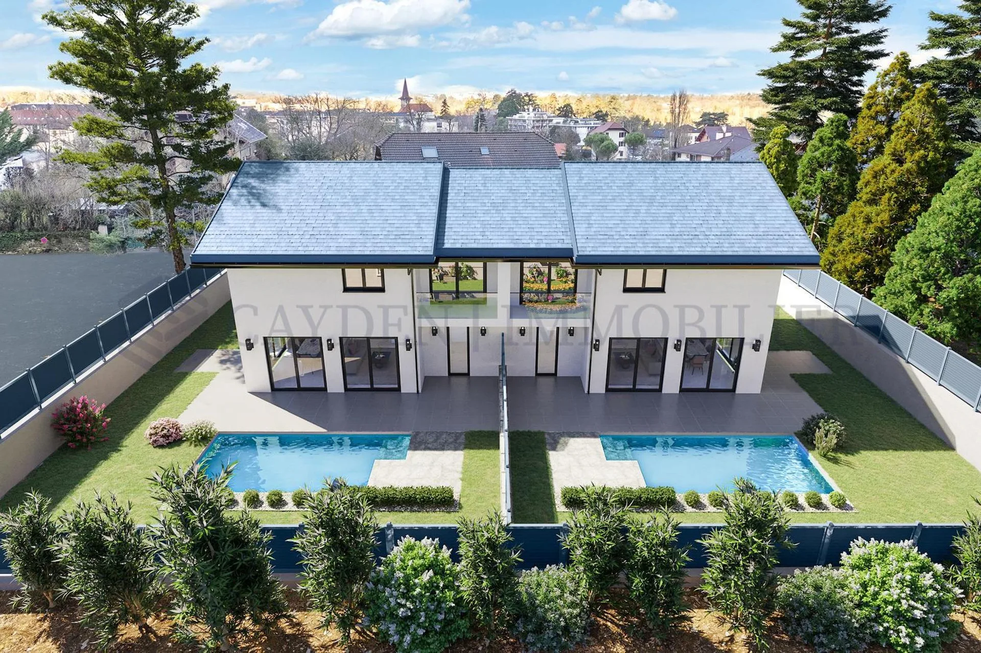 France voisine - A deux pas de la douane de Veyrier - Villa jumelée - Lot B