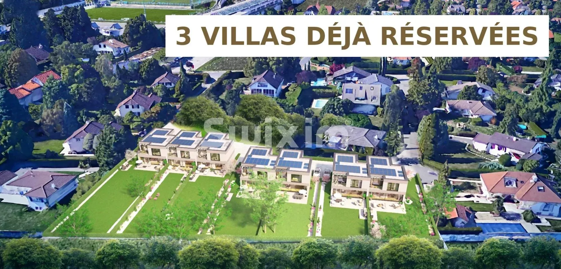 Terre Sainte, nouvelle promotion Minergie, villa jumelle contemporaine