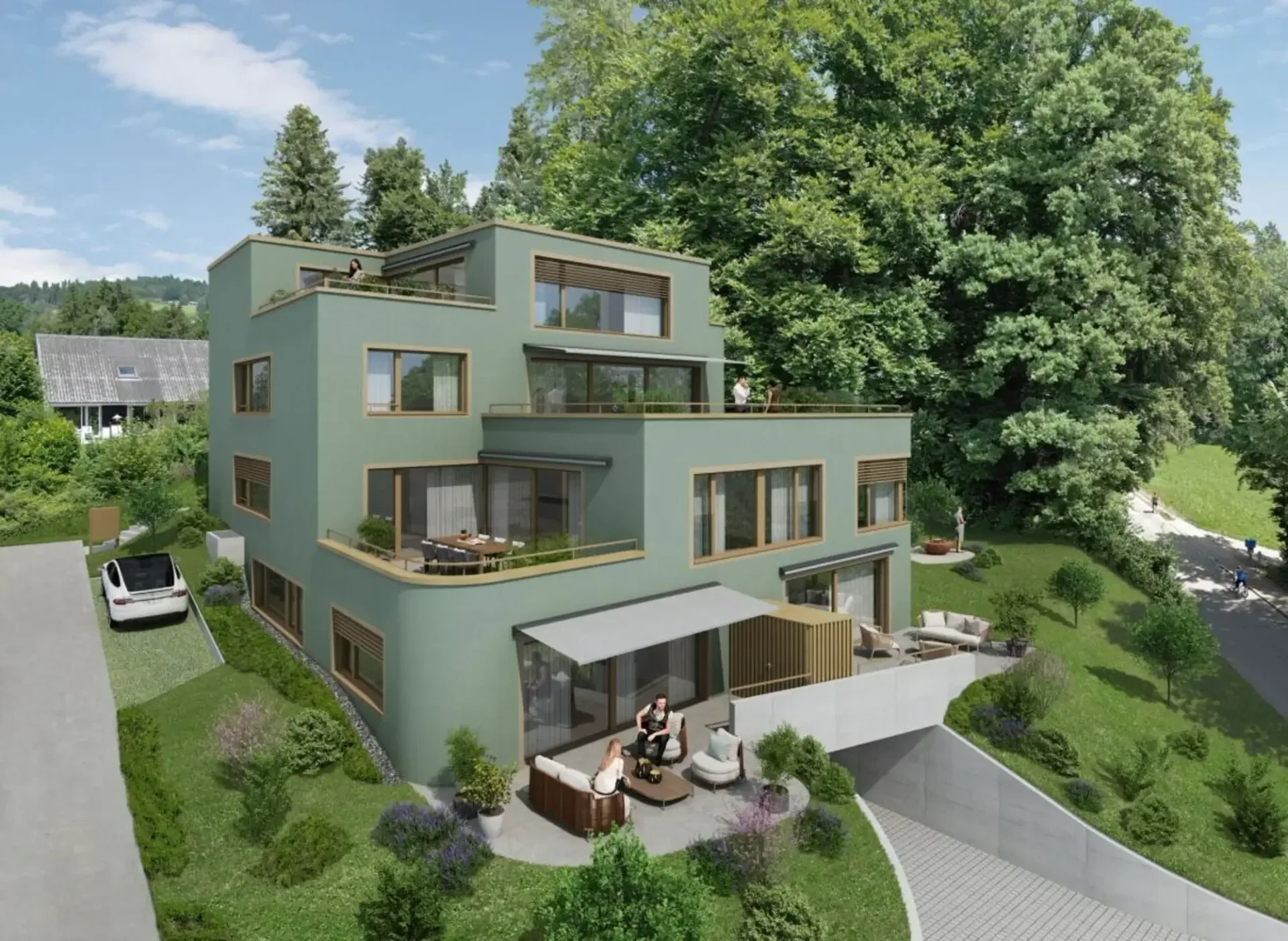 Sonnige 4.5 Zimmer-Gartenwohnung mit besonderem Flair