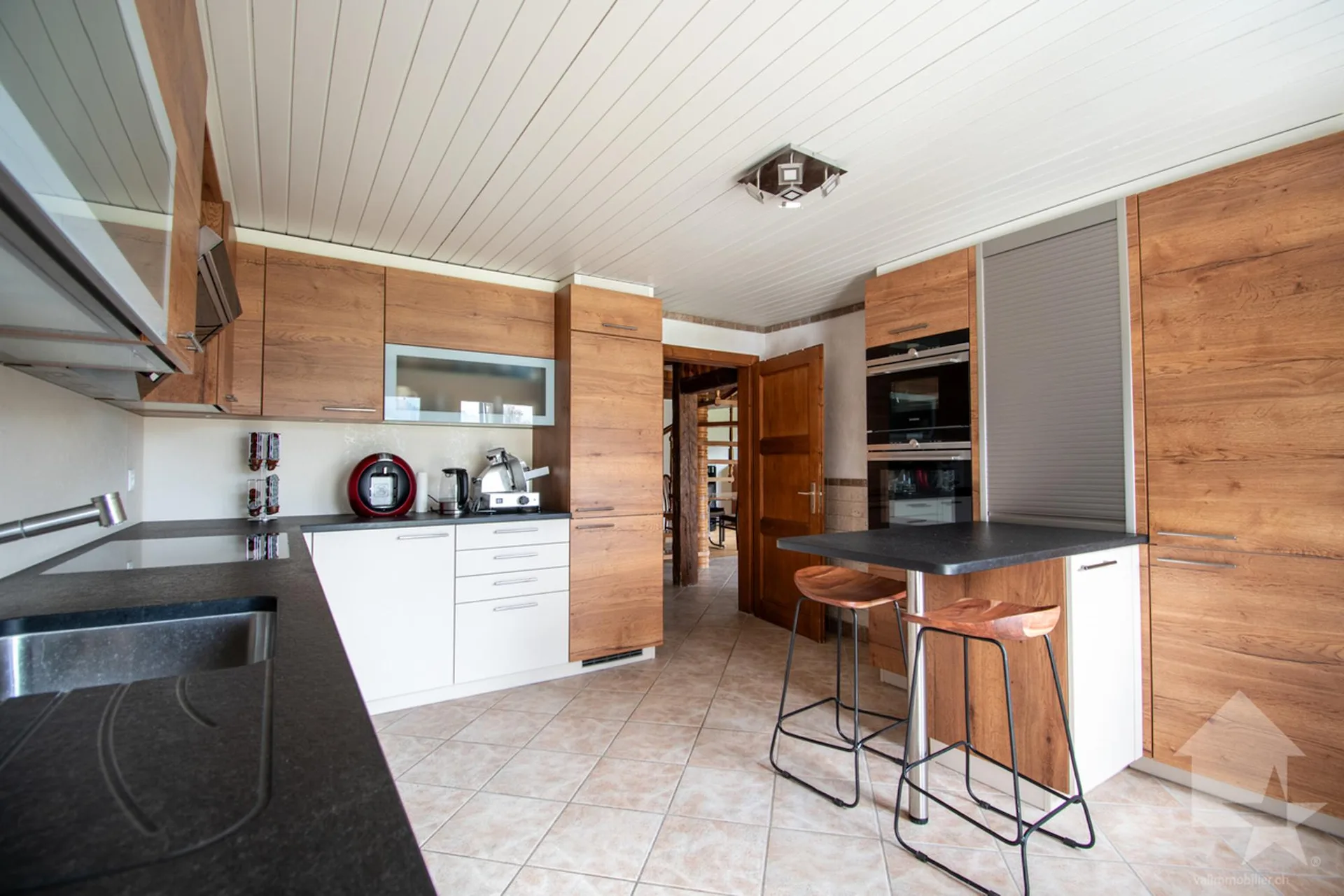 Troistorrents, individuelles Chalet mit 6.5 Zimmern und Blick